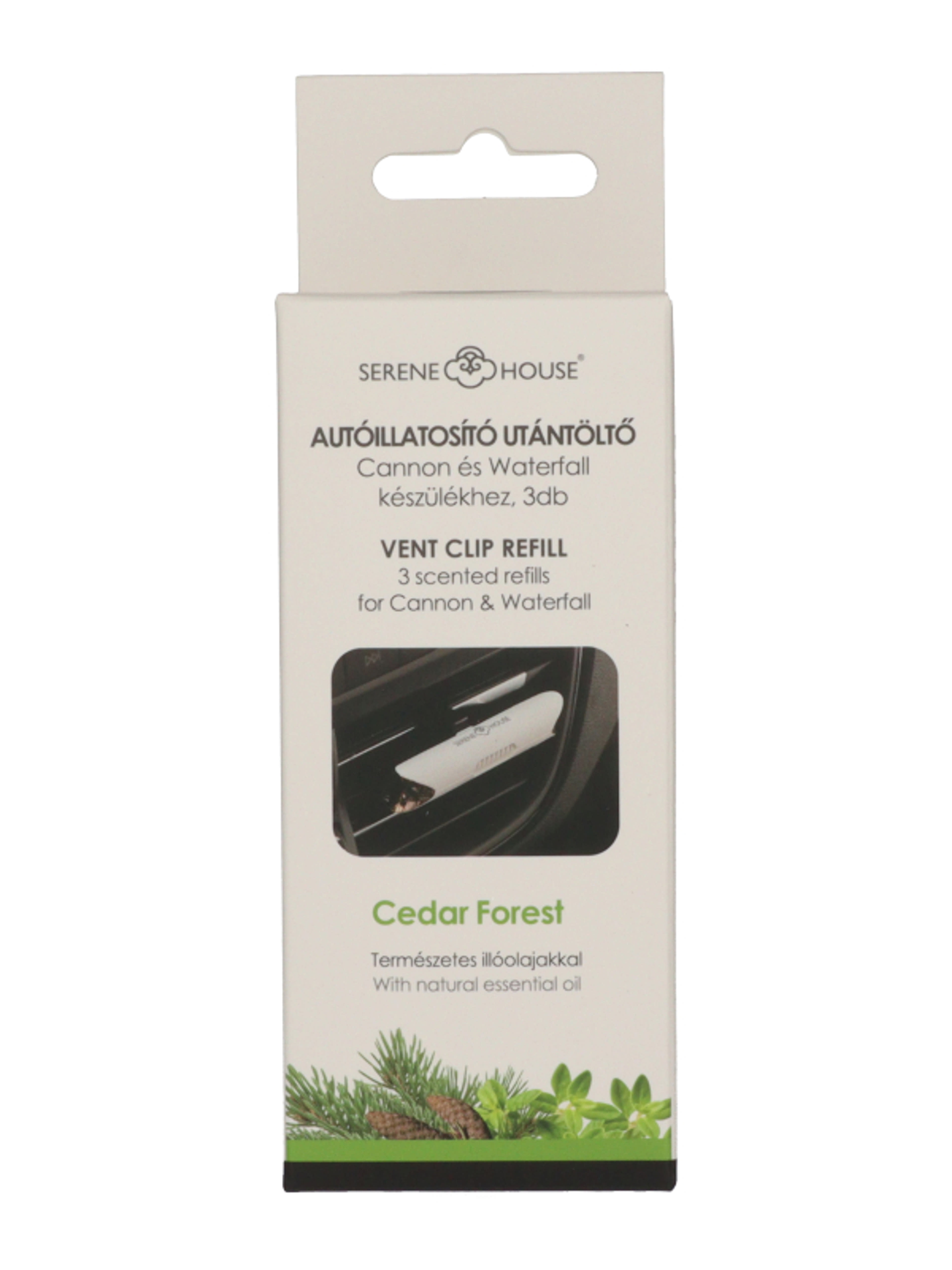 Serene House Canon autós illatosító utántöltő /Cedar Forest - 1 db