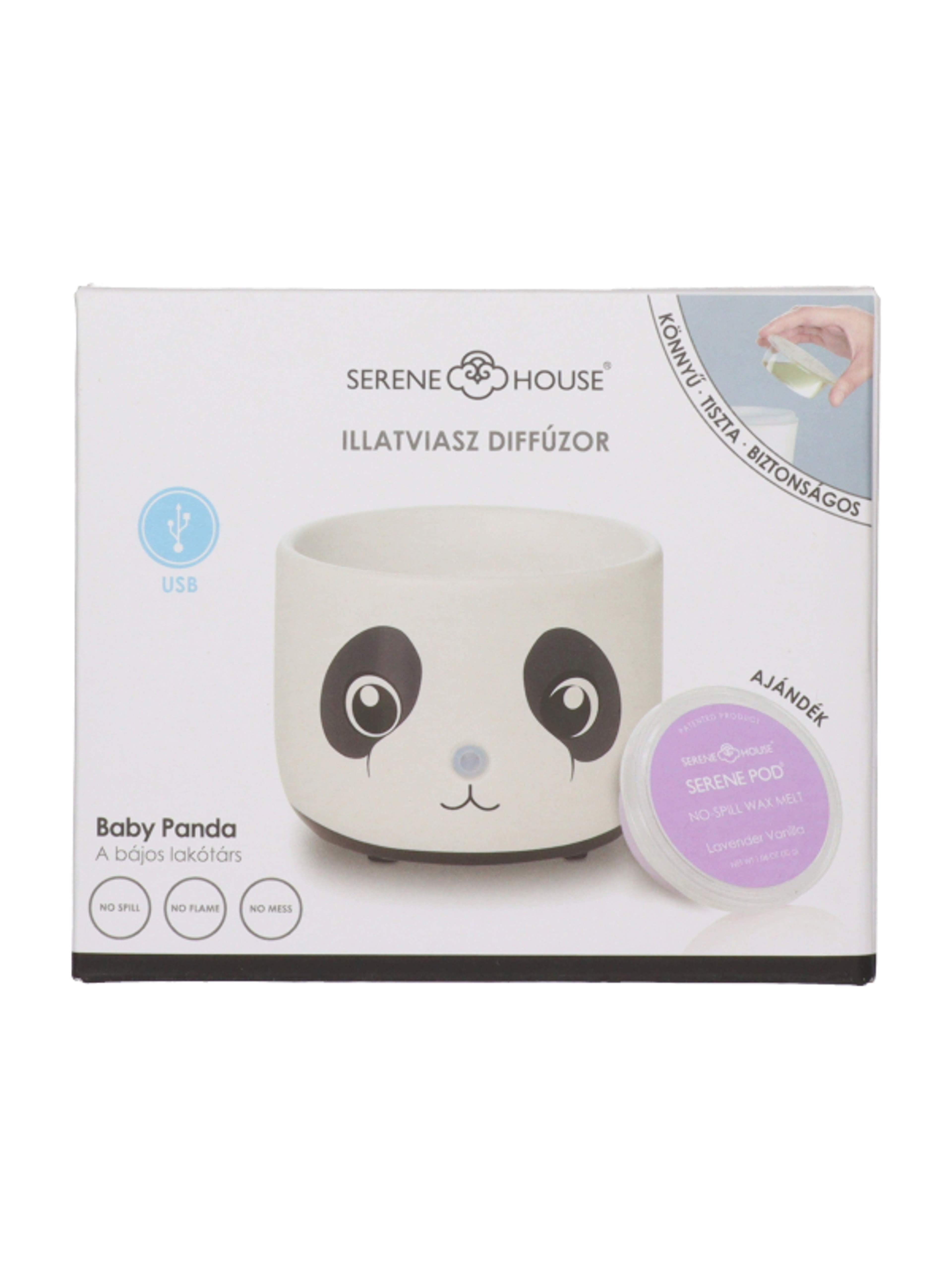 Serene House Baby Panda illatviasz diffúzor - 1 db