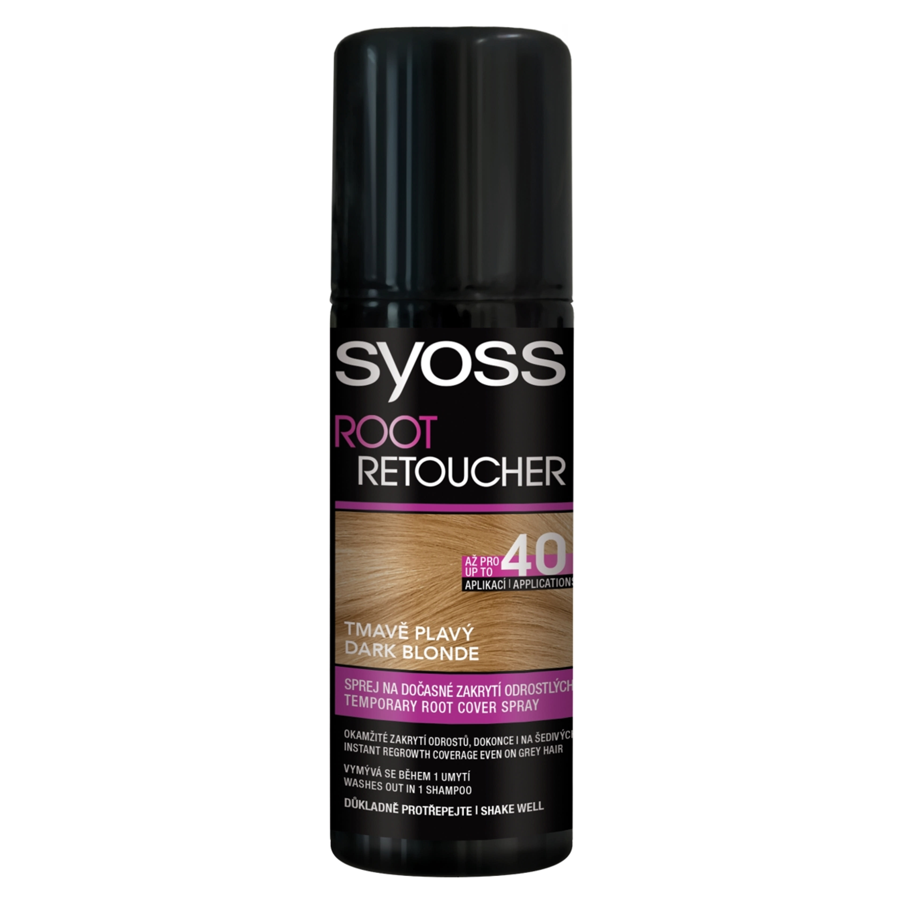 Syoss Root Retoucher Lenövést Elfedő hajszínező spray sötétszőke - 120 ml-1
