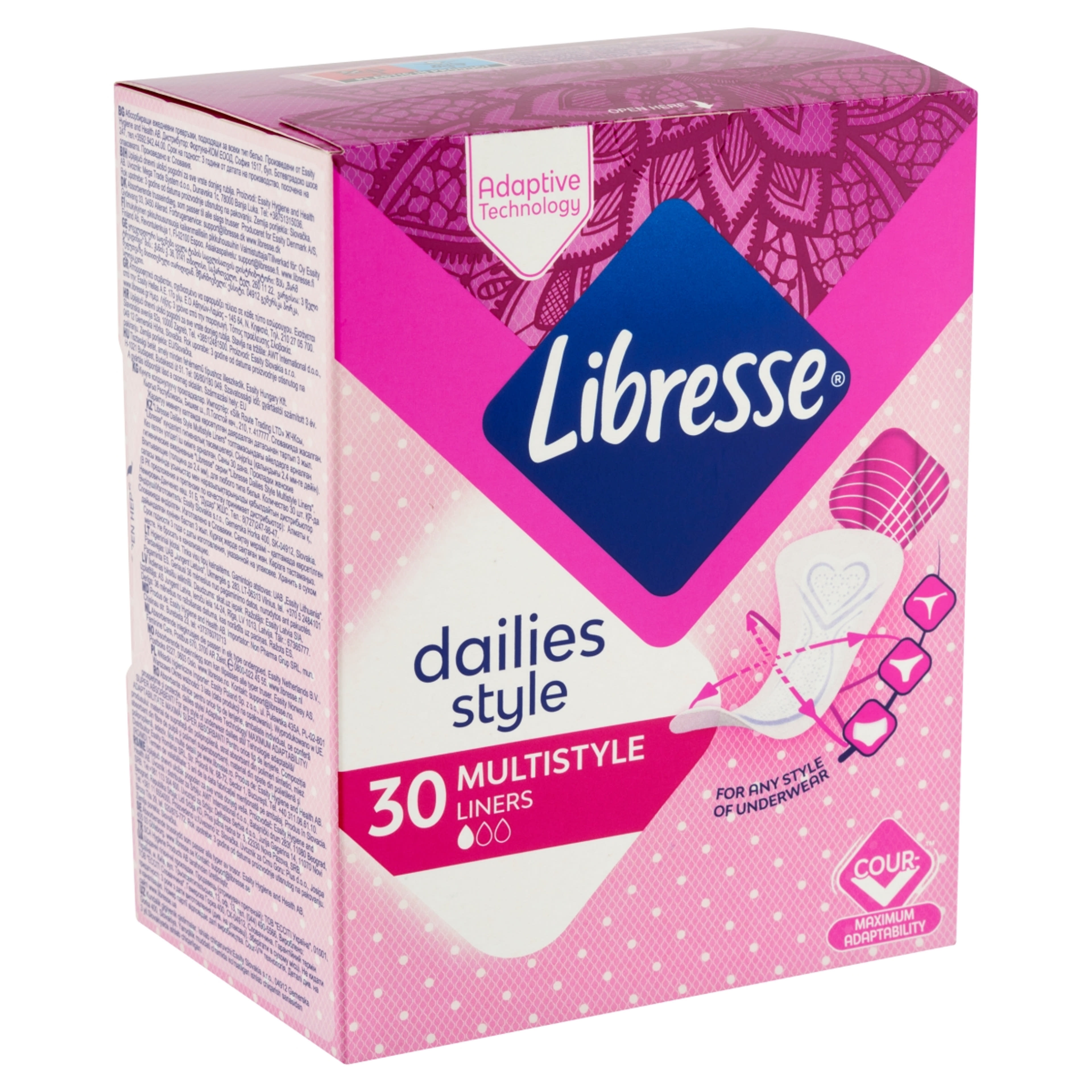 Libresse Multistyle tisztasági betét - 30 db-2