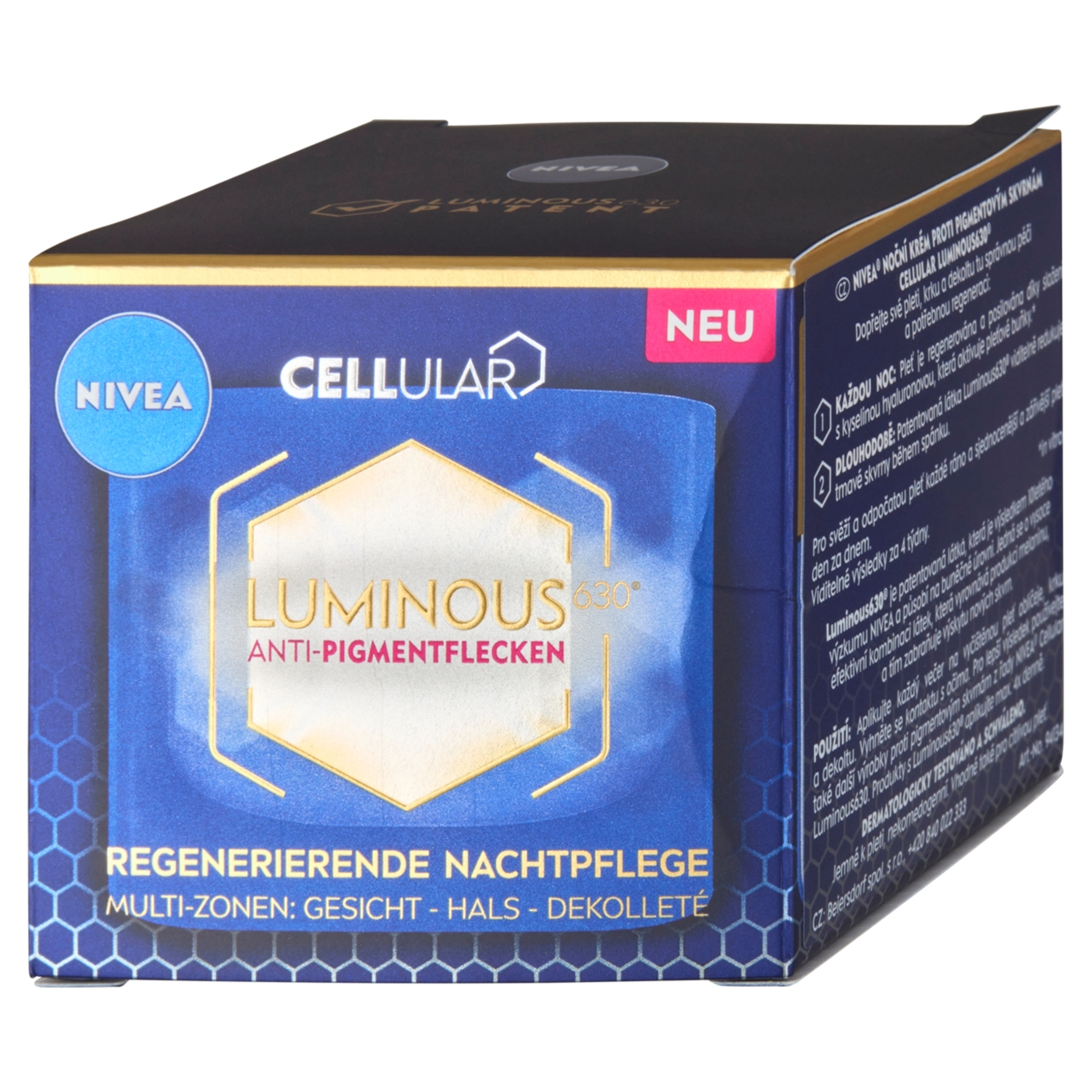 Nivea Cellular luminous630 pigmentfoltok ellen éjszakai arckrém - 50 ml-3