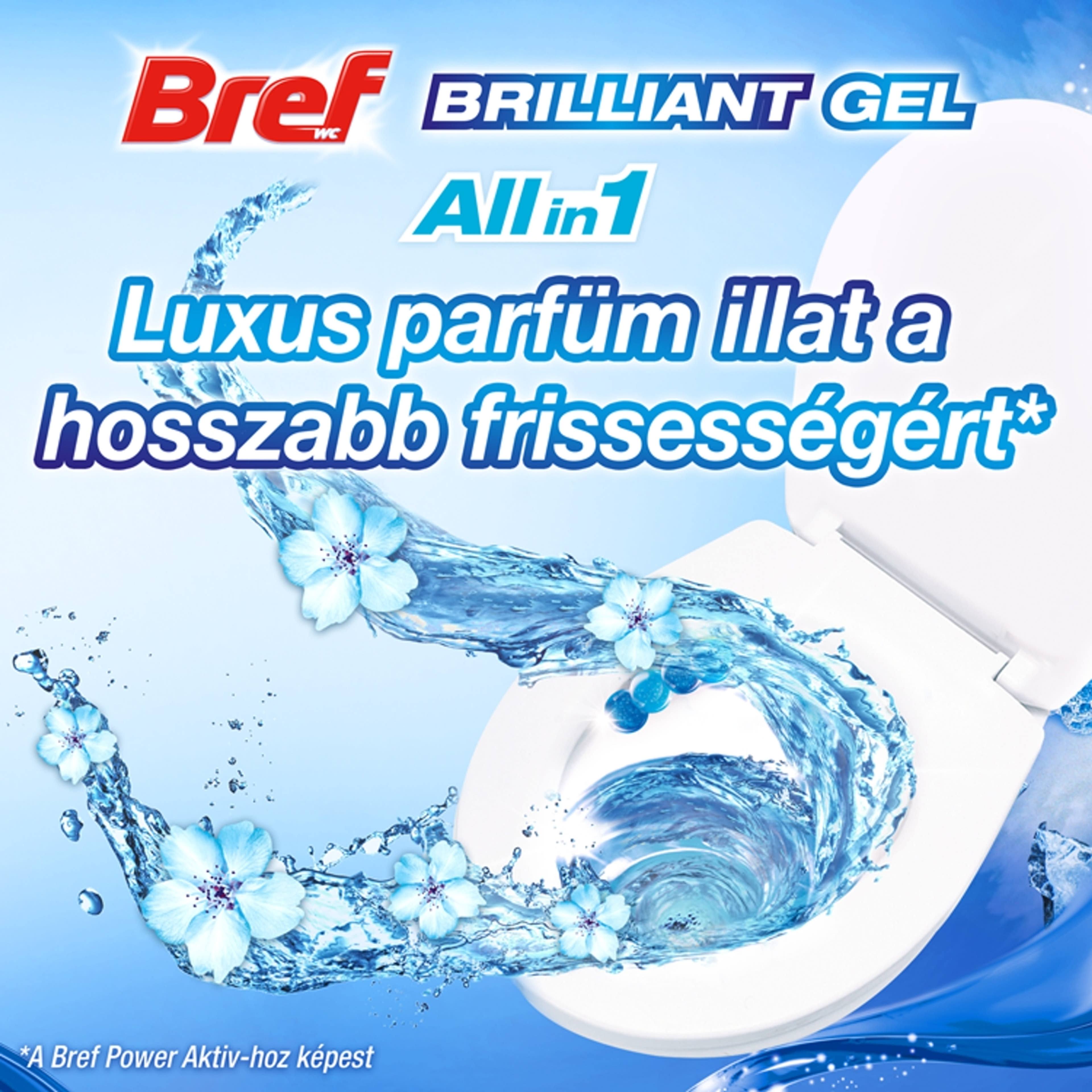 Bref Brilliant Gel Arctic Ocean WC illatosító (3x42 g) - 126 g-3