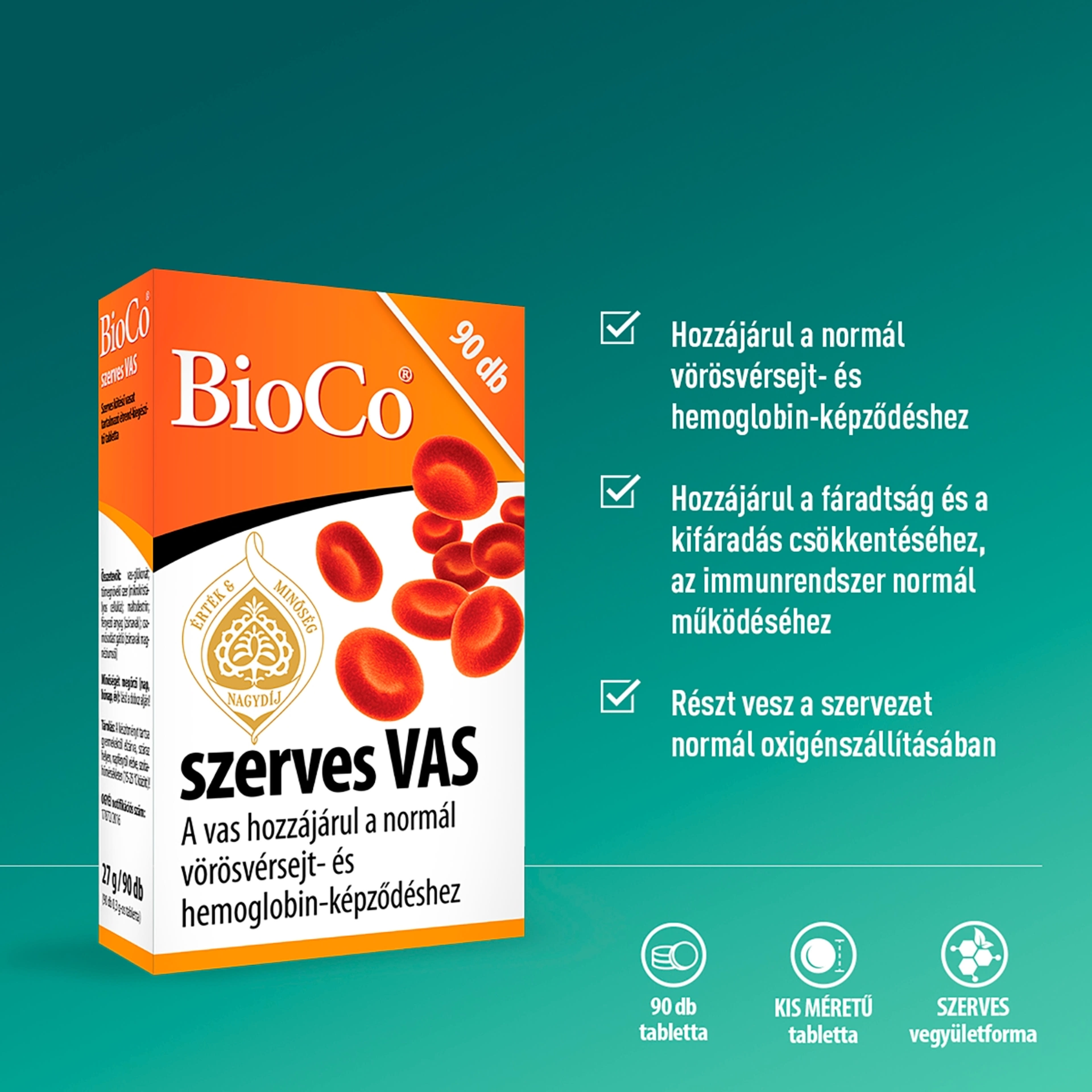 Bioco szerves vas tabletta - 90 db-3