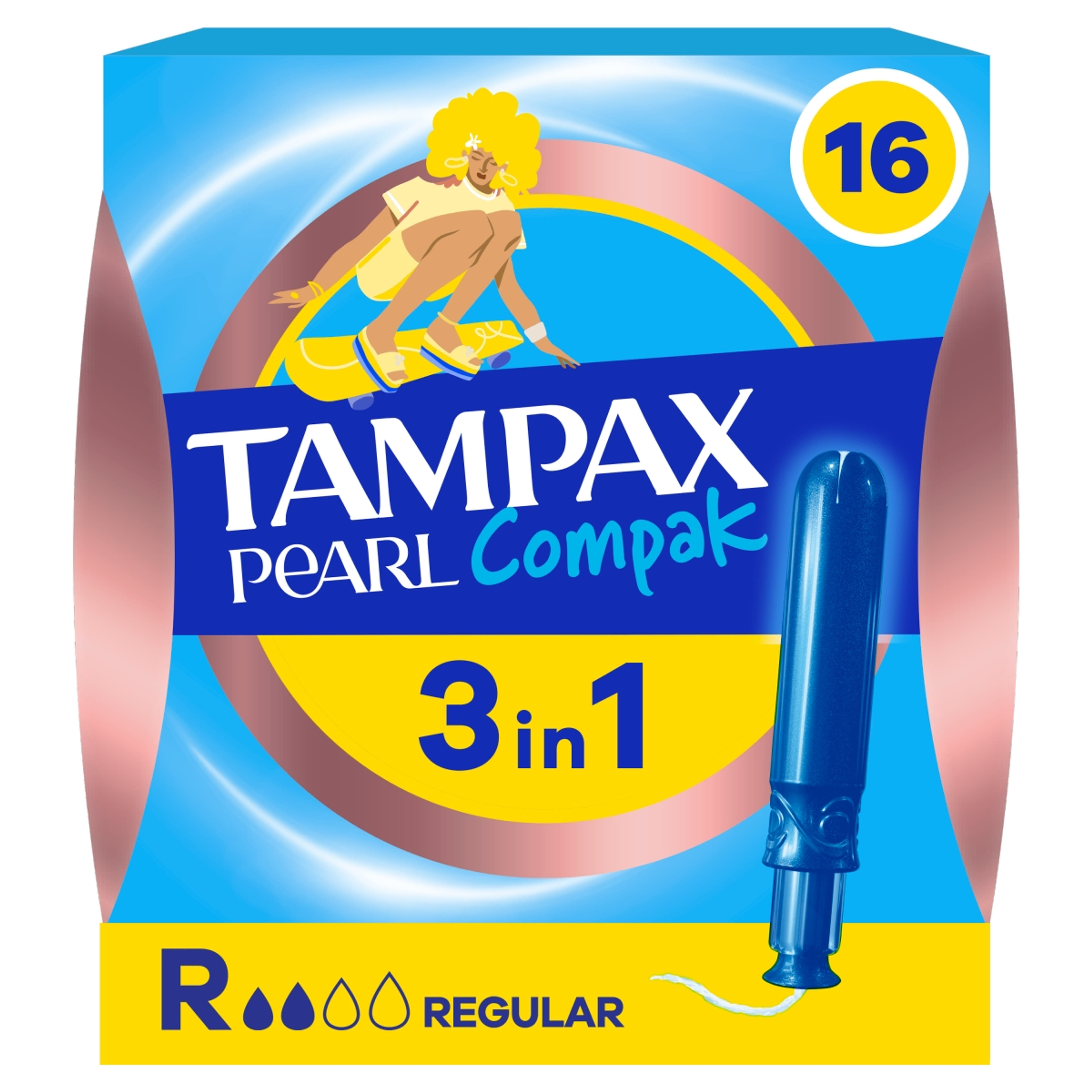 Tampax Compak Pearl Regular tampon - 16 db-9