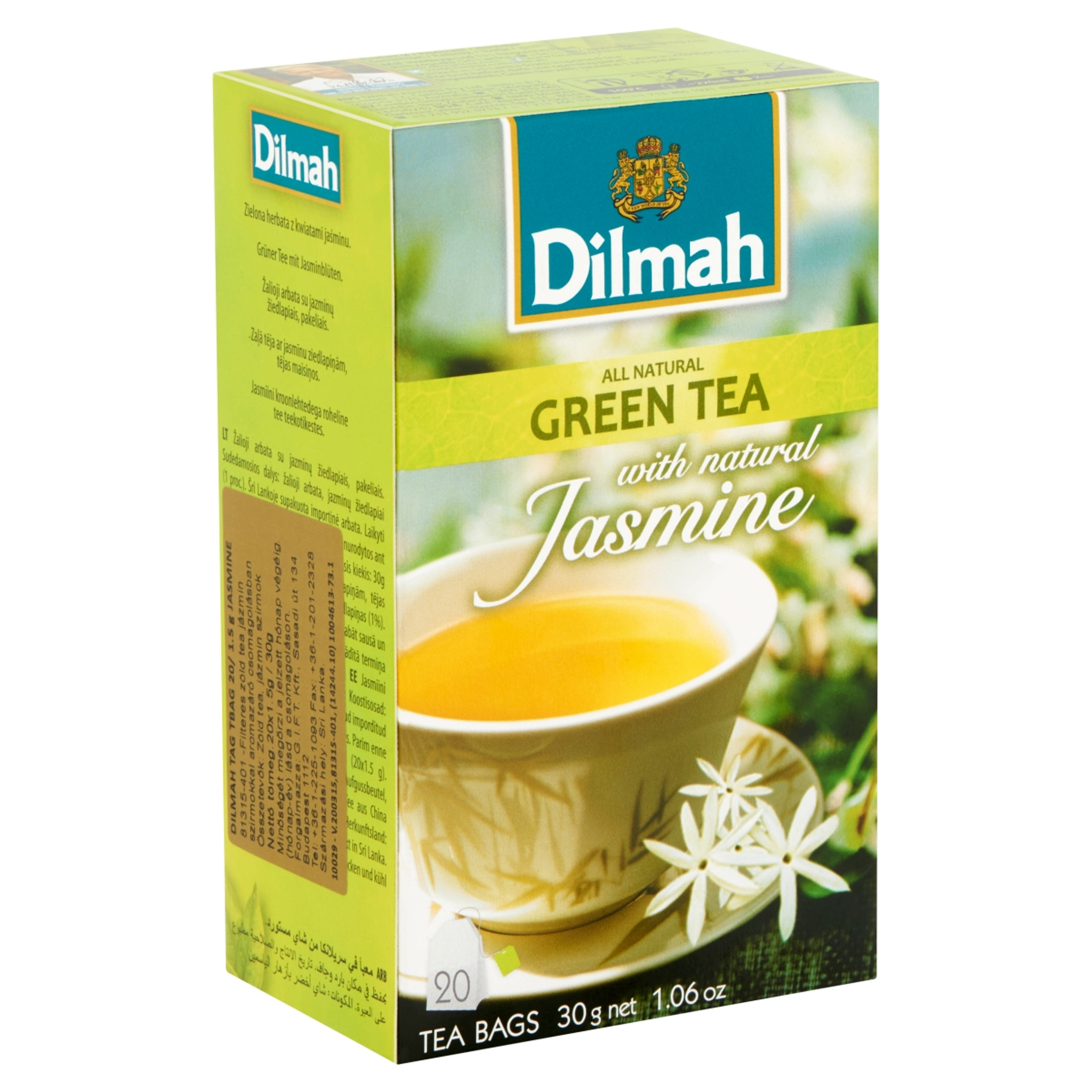 Dilmah zöld tea jázmin szirmokkal 20 filter - 30 g-2