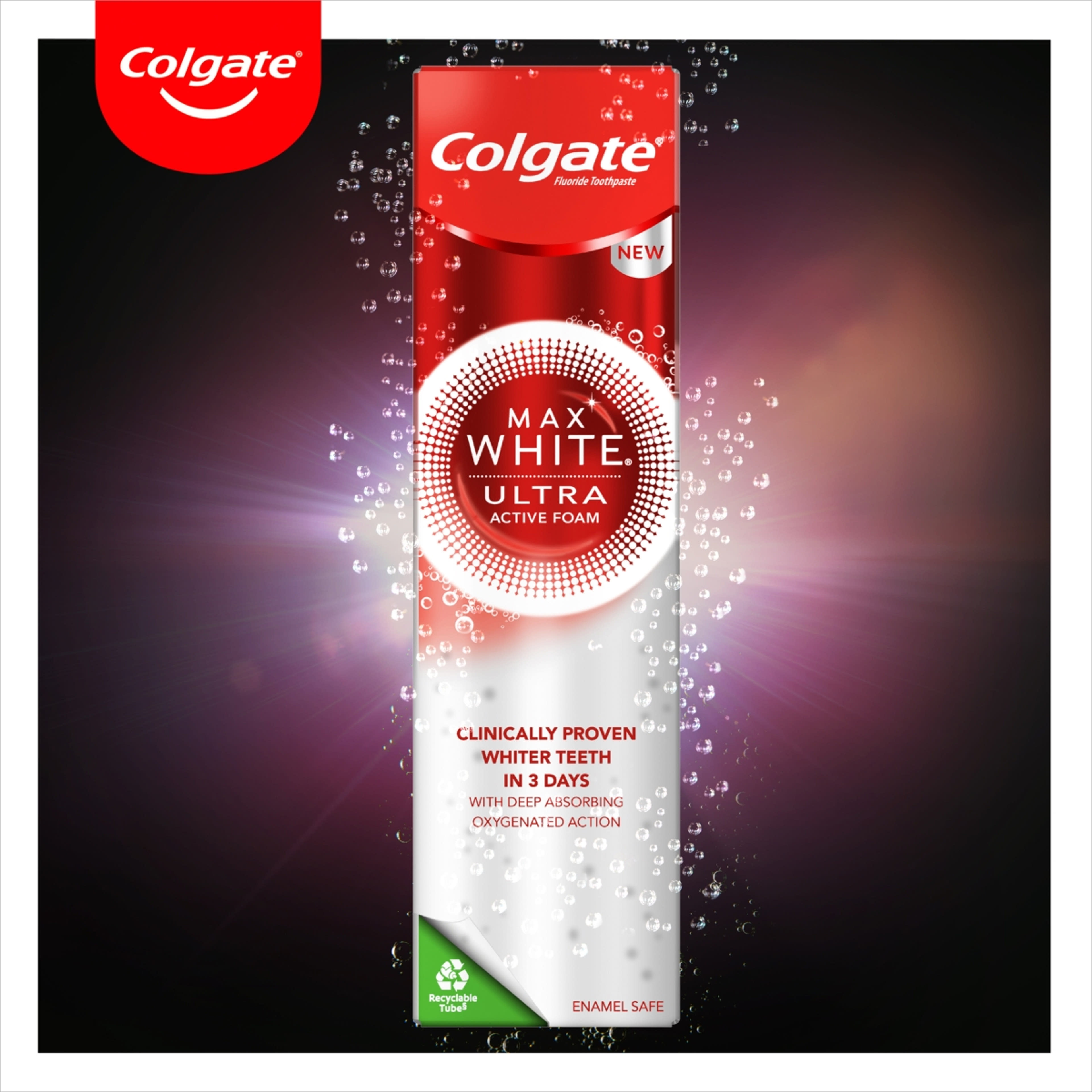 Colgate Max White Ultra Active Foam Whitening fogkrém - 50ml-7