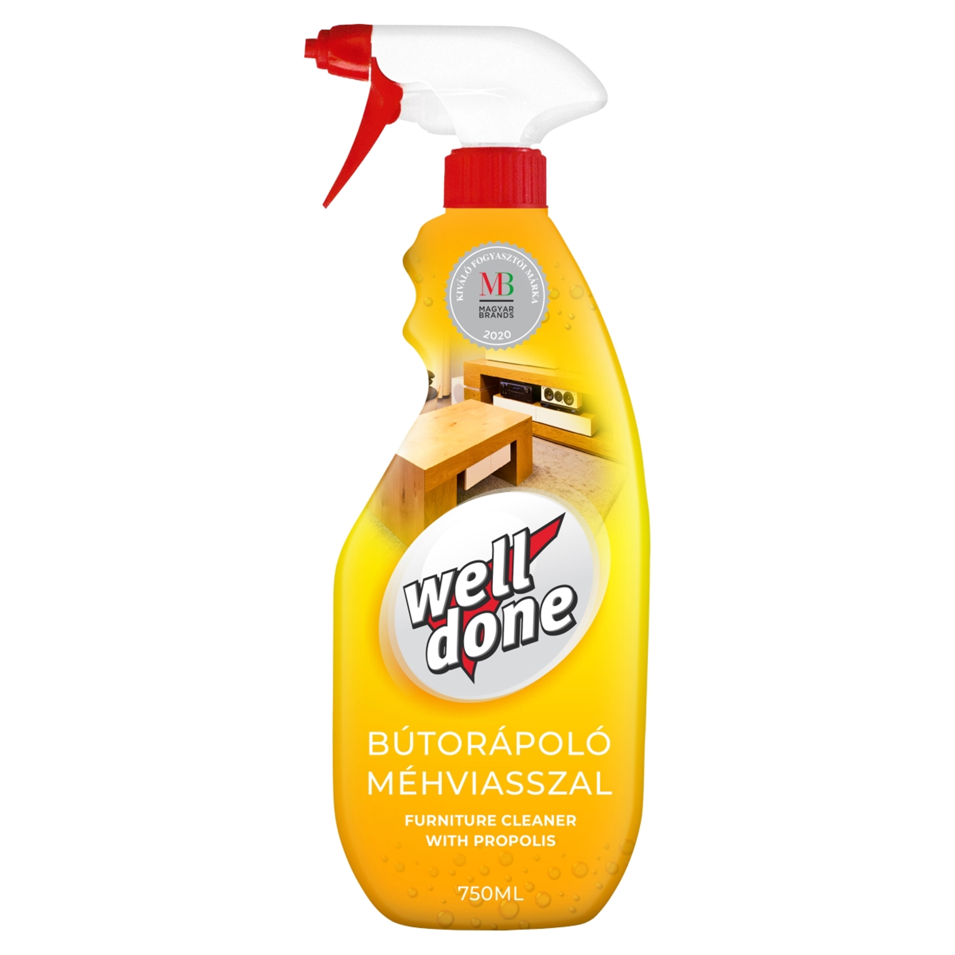 Well Done bútorápoló spray méhviasszal - 750 ml