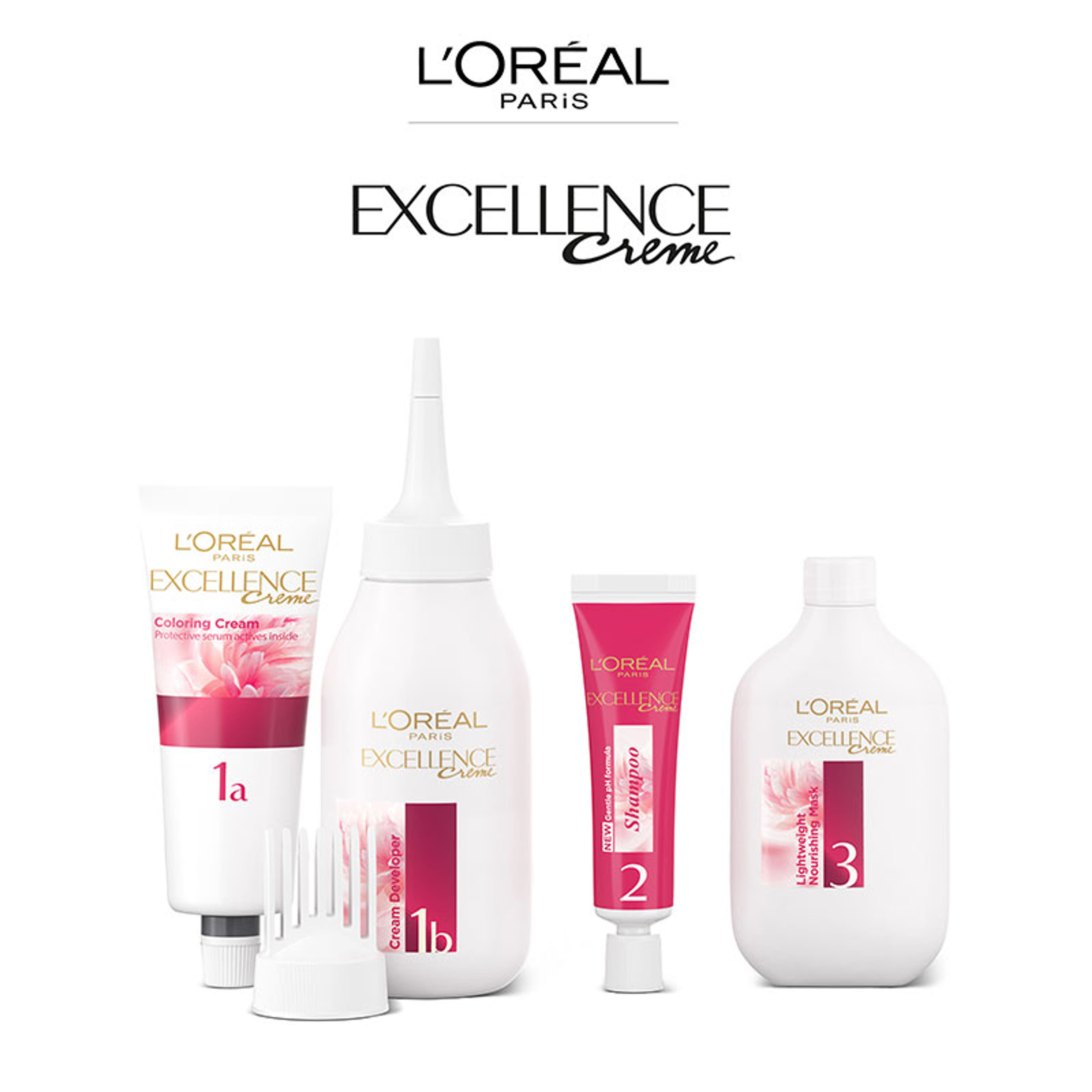 L'Oréal Paris Excellence krémes, tartós hajfesték 5.02 irizáló világosbarna - 1 db-7