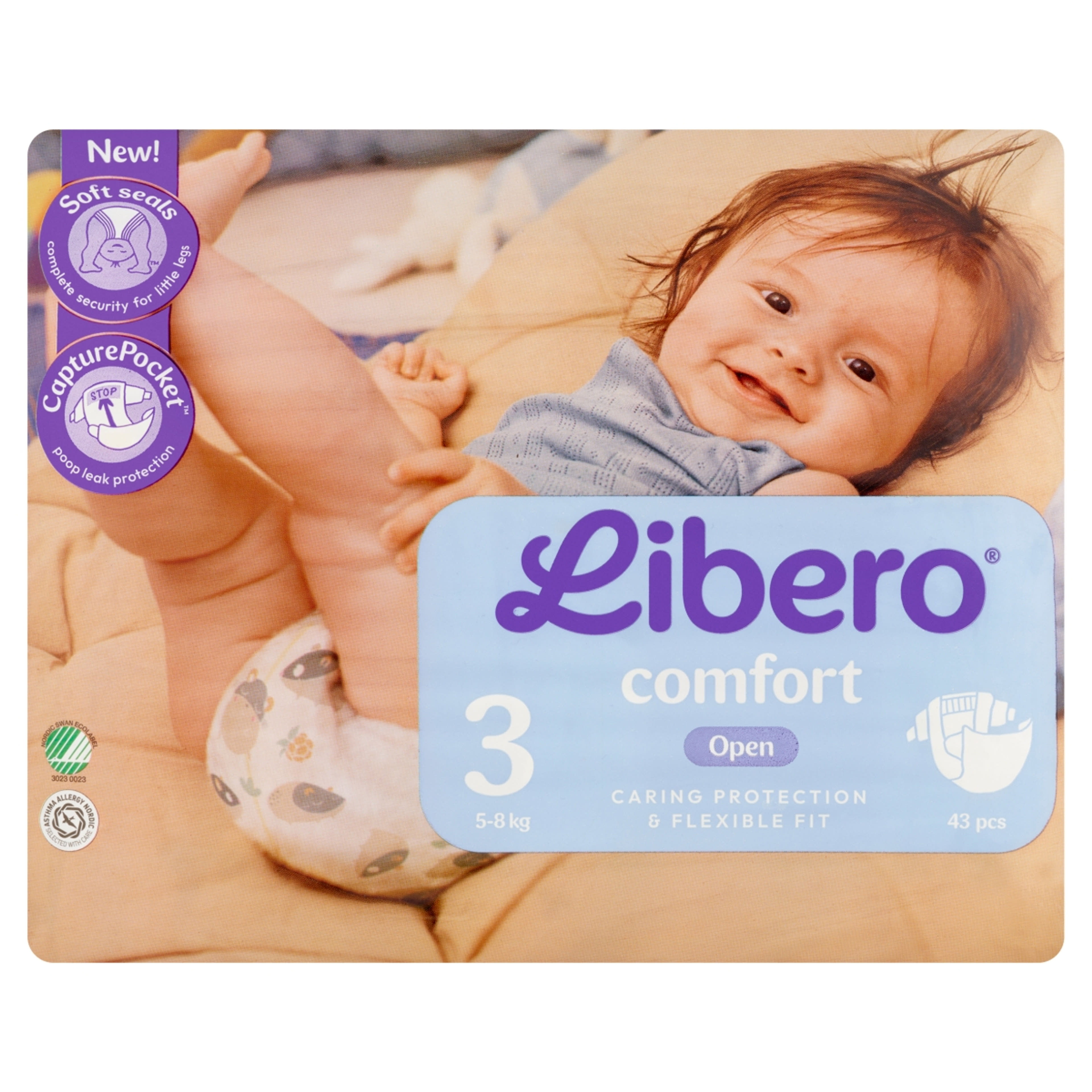Libero Comfort nadrágpelenka, méret: 3, 5-8 kg - 43 db