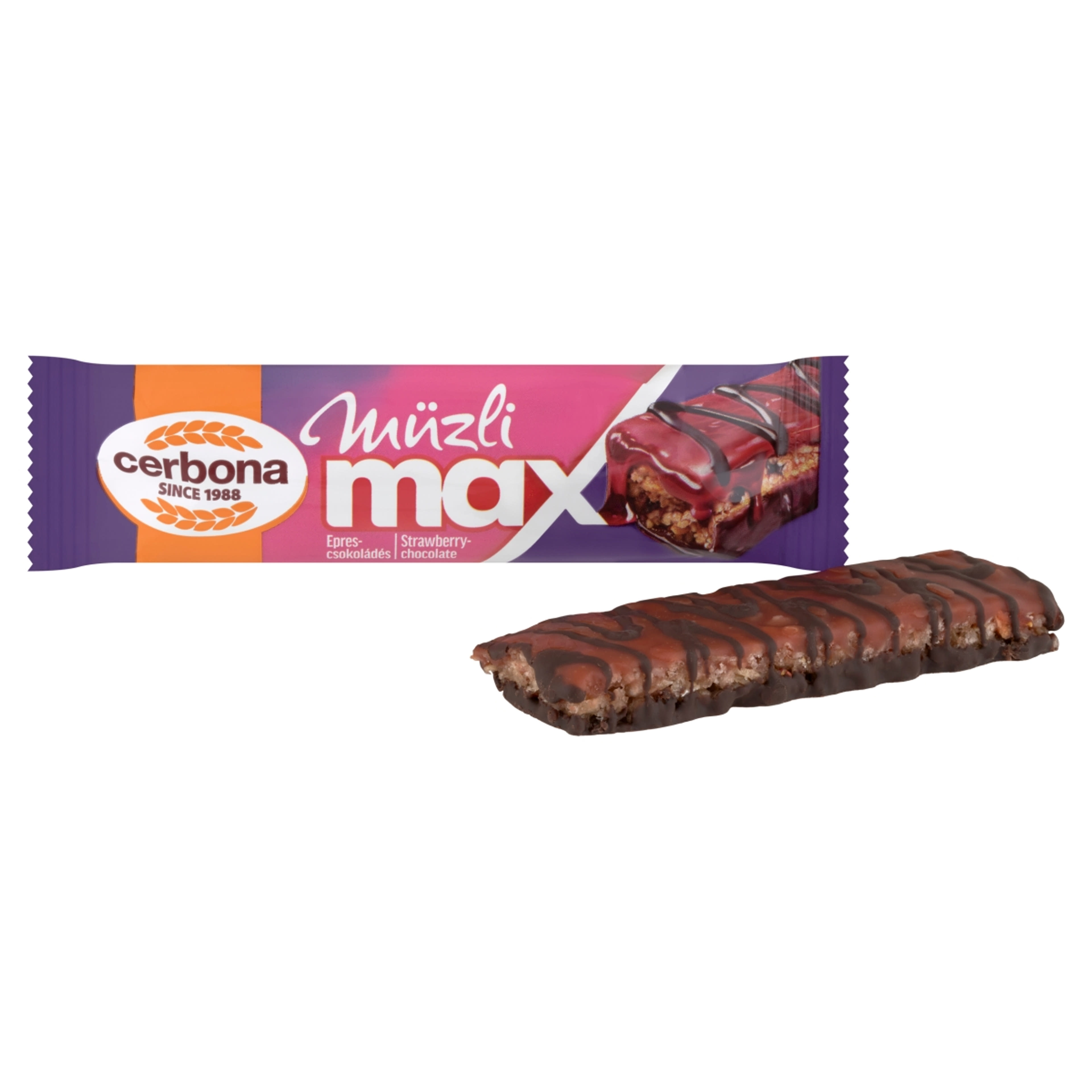 Cerbona Max epres-csoki szelet - 30 g-2