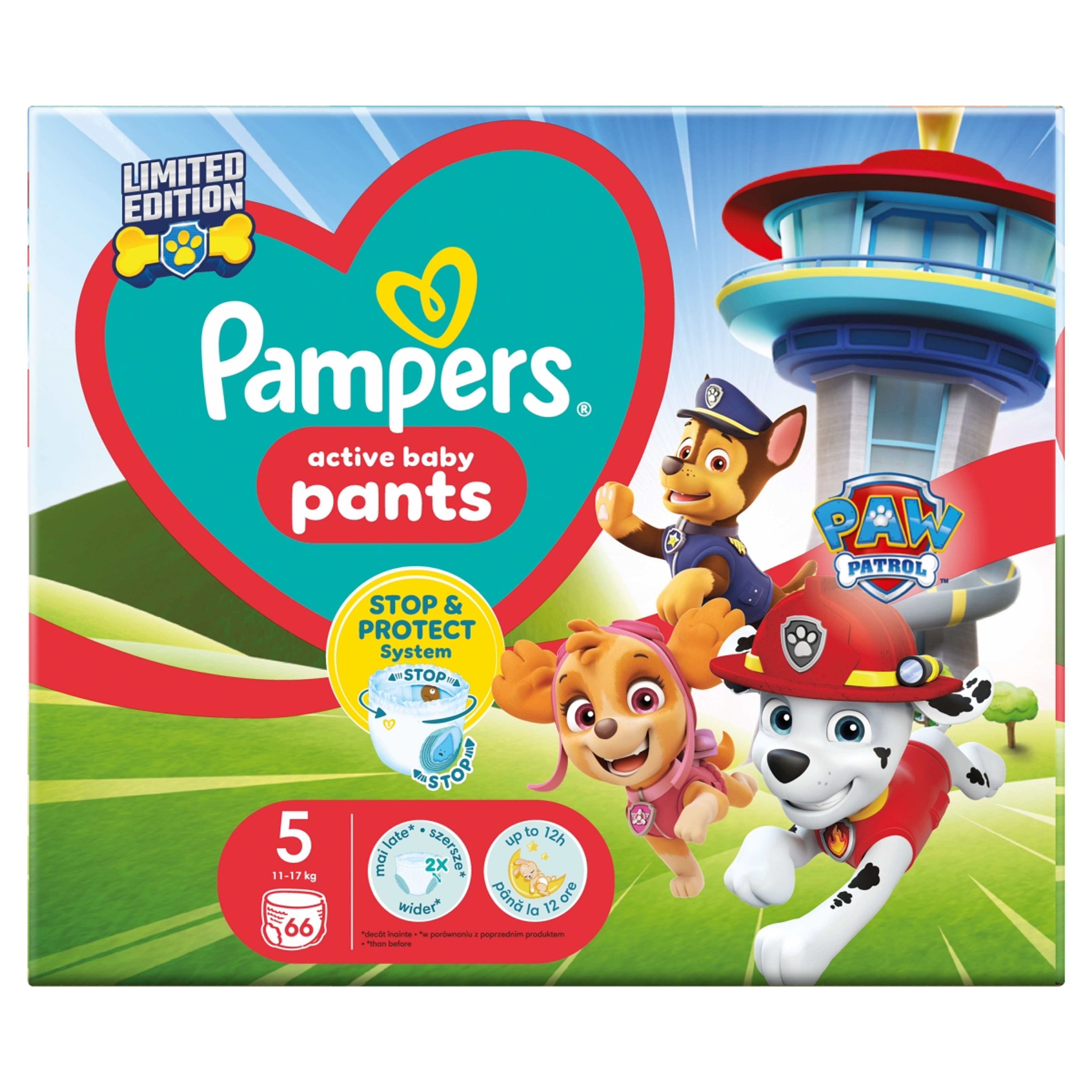 Pampers Pants Mancs Őrjárat bugyipelenka 5-ös méret 12-17 kg - 66 db-4