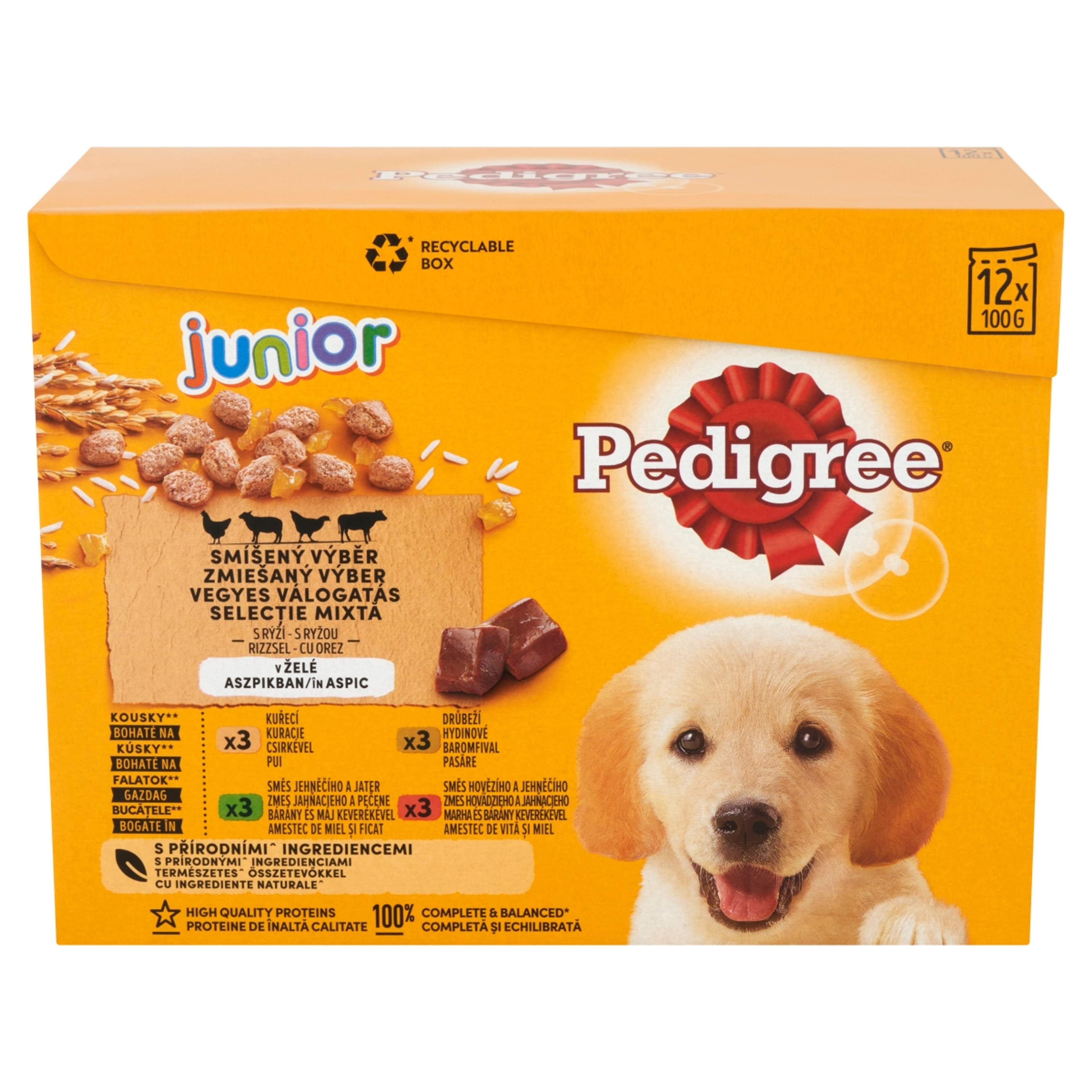 Pedigree Vital Protection Junior kölyök teljes értékű alutasak kutyáknak, (12x100 g) - 1200 g-2
