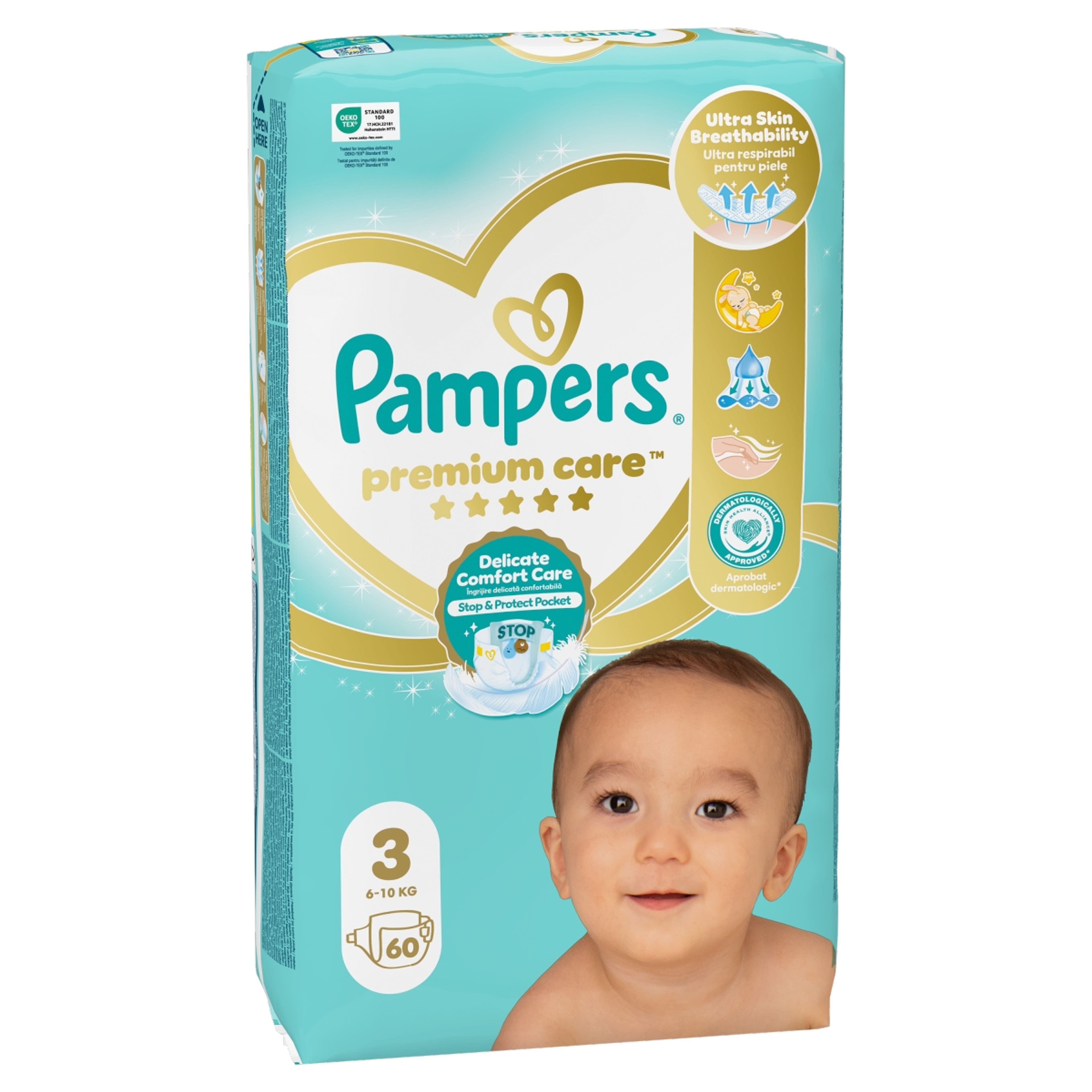 Pampers Premium Care Pelenka 3-as 6-10kg - 60 db-2
