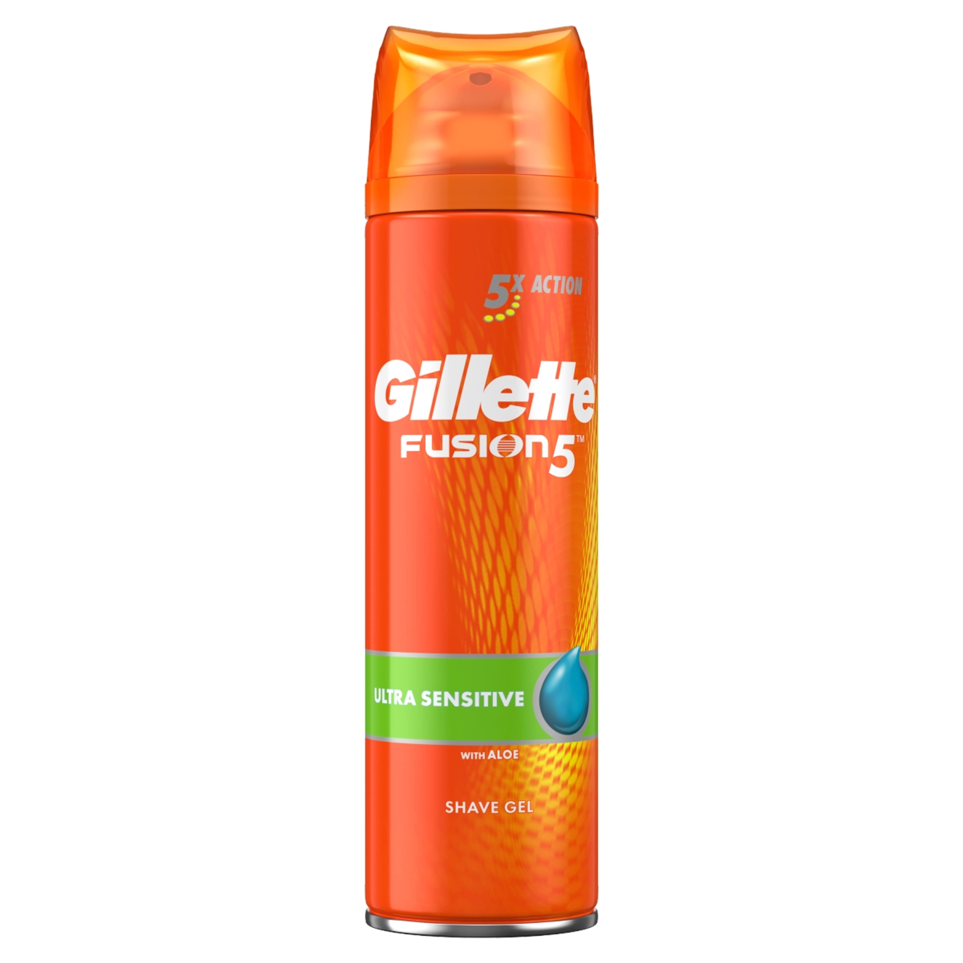 Gillette fusion5 ultra sensitive borotva gél - 200 ml-2