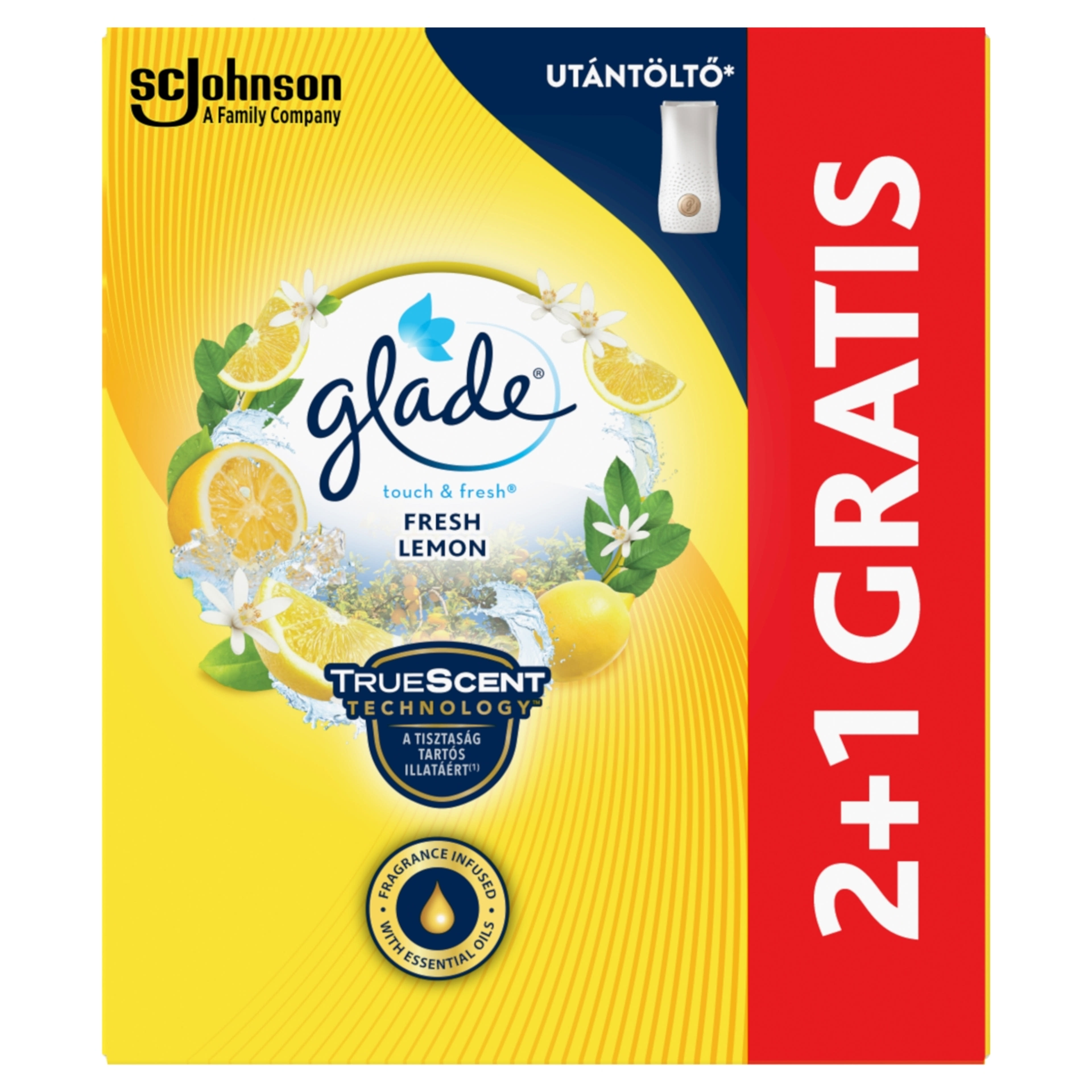 Glade One Touch Citrus Illattal Utántöltő - 3 db