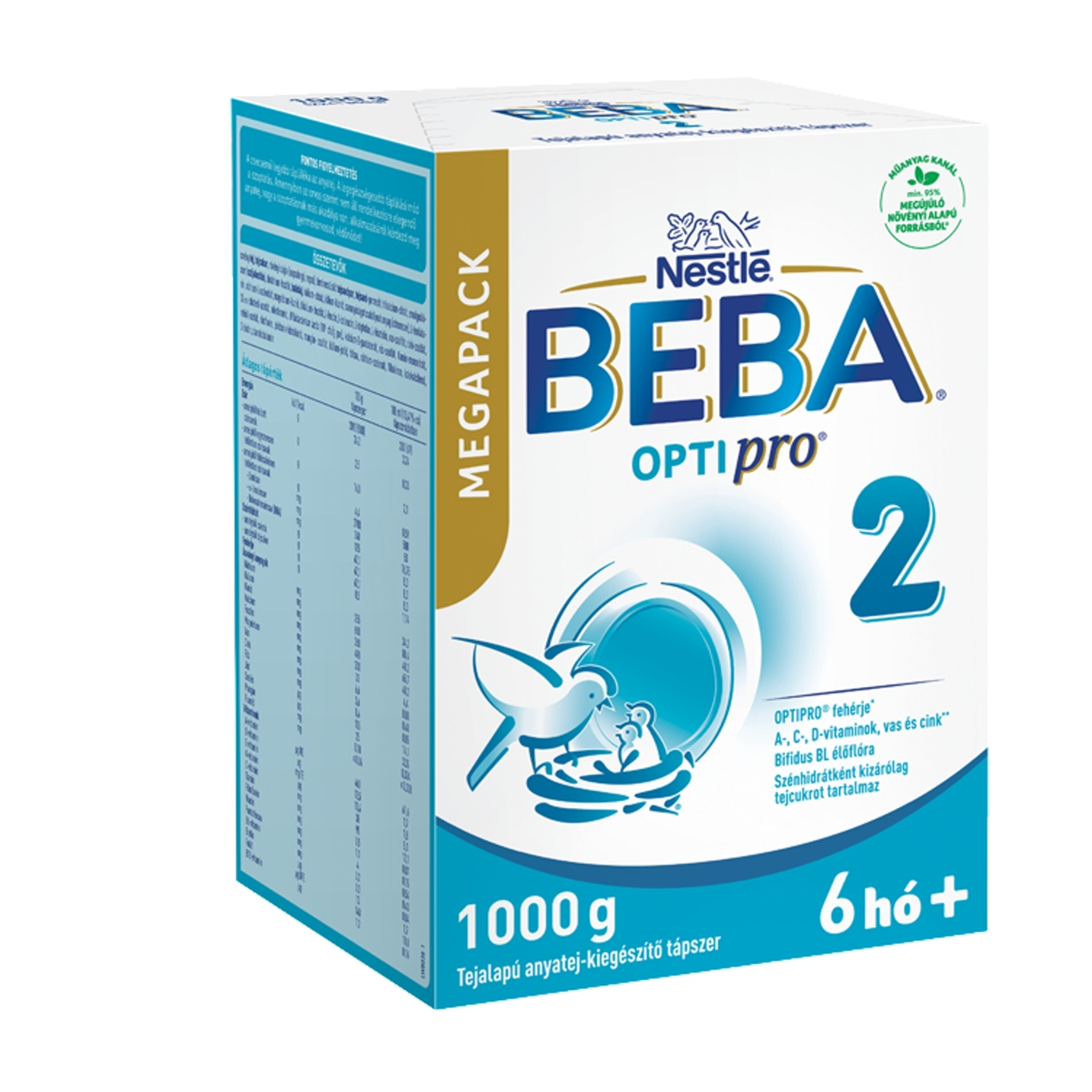 BEBA OPTIPRO 2 tejalapú anyatej-kiegészítő tápszer 6 hónapos kortól MEGAPACK - 1000 g-2