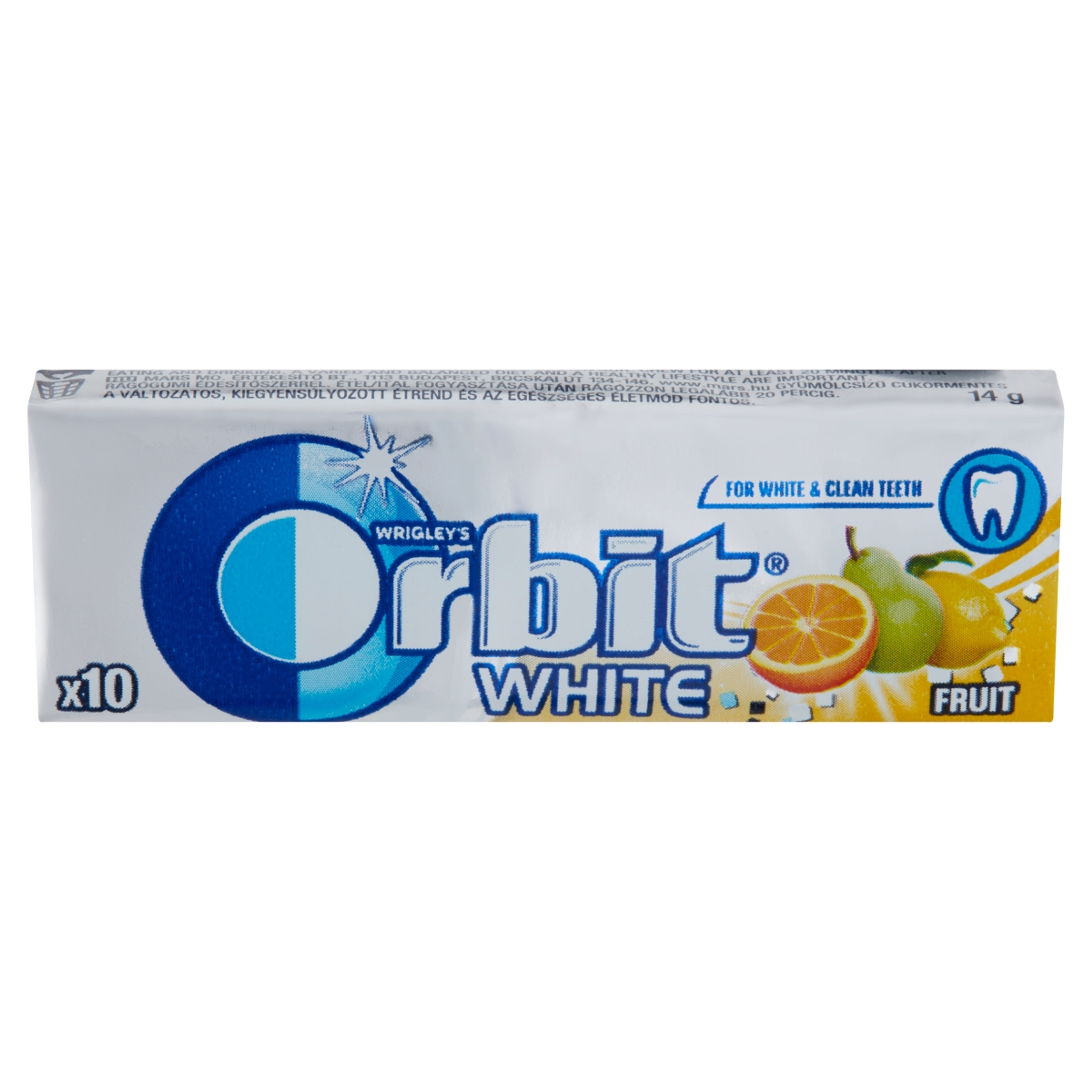 Orbit drazsé white fruit - 14 g-2