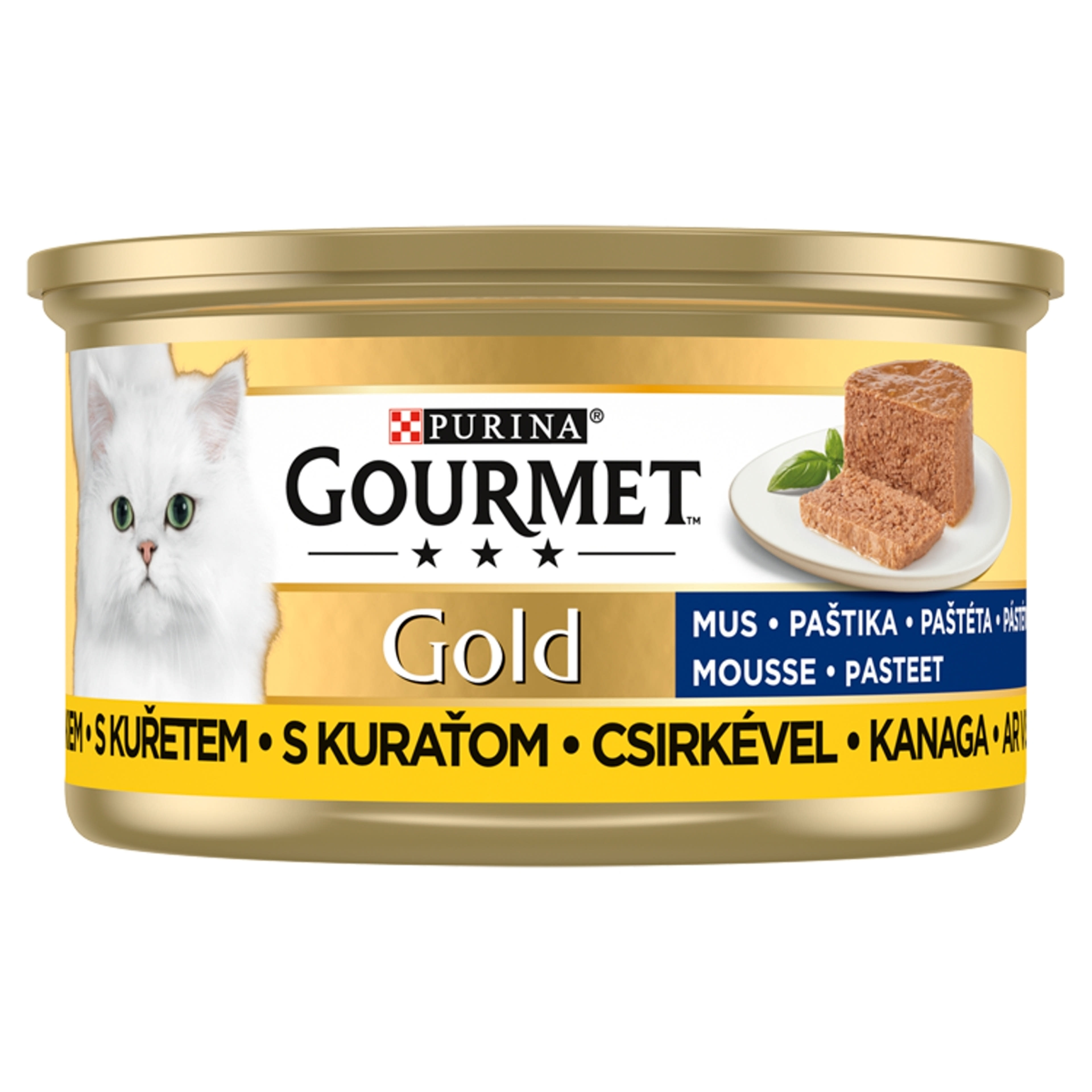 Gourmet Gold felnőtt teljes értékű konzerv macskáknak, pástétom csirkével - 85 g-1