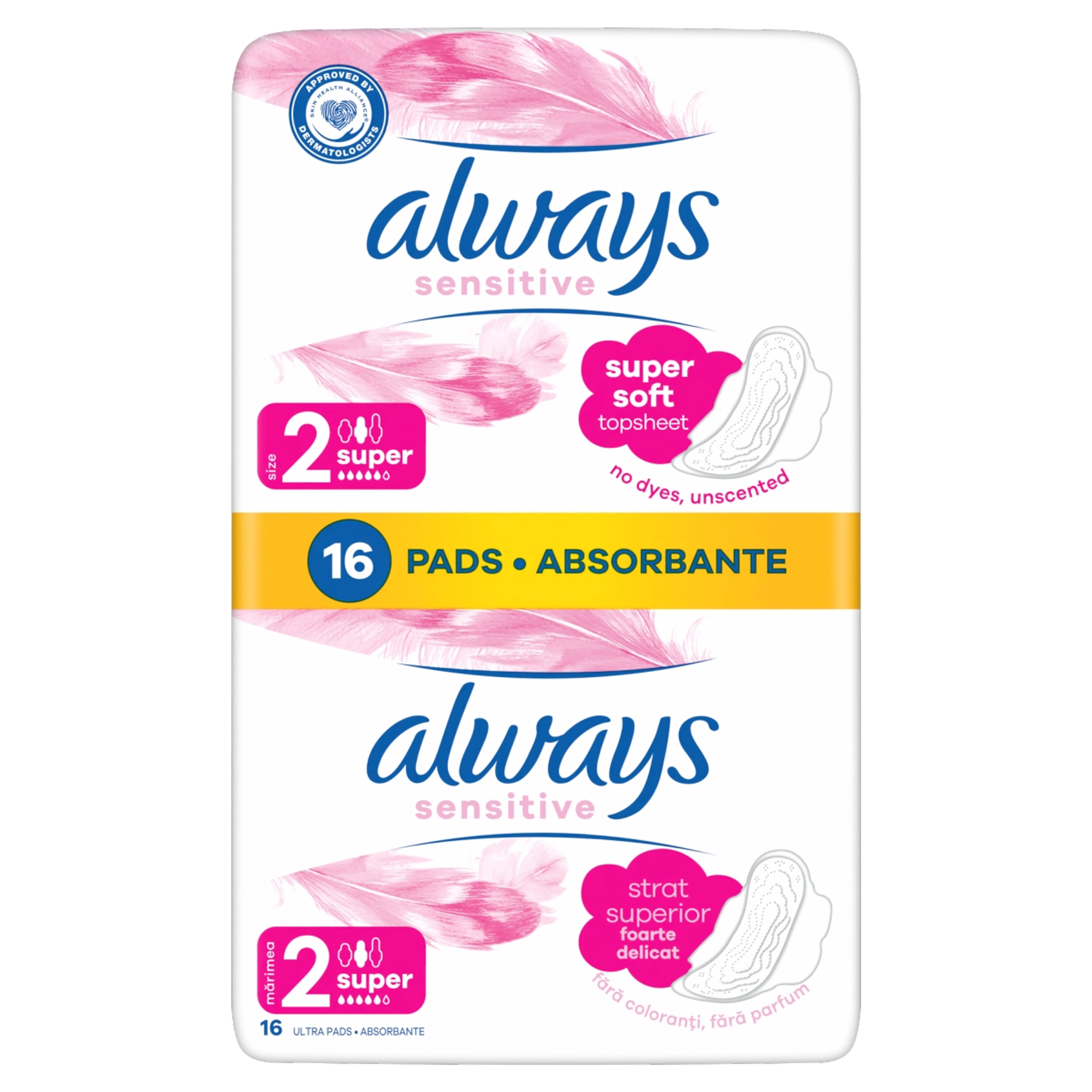 Always Ultra Sensitive Super Plus intim betét - 16 db-1
