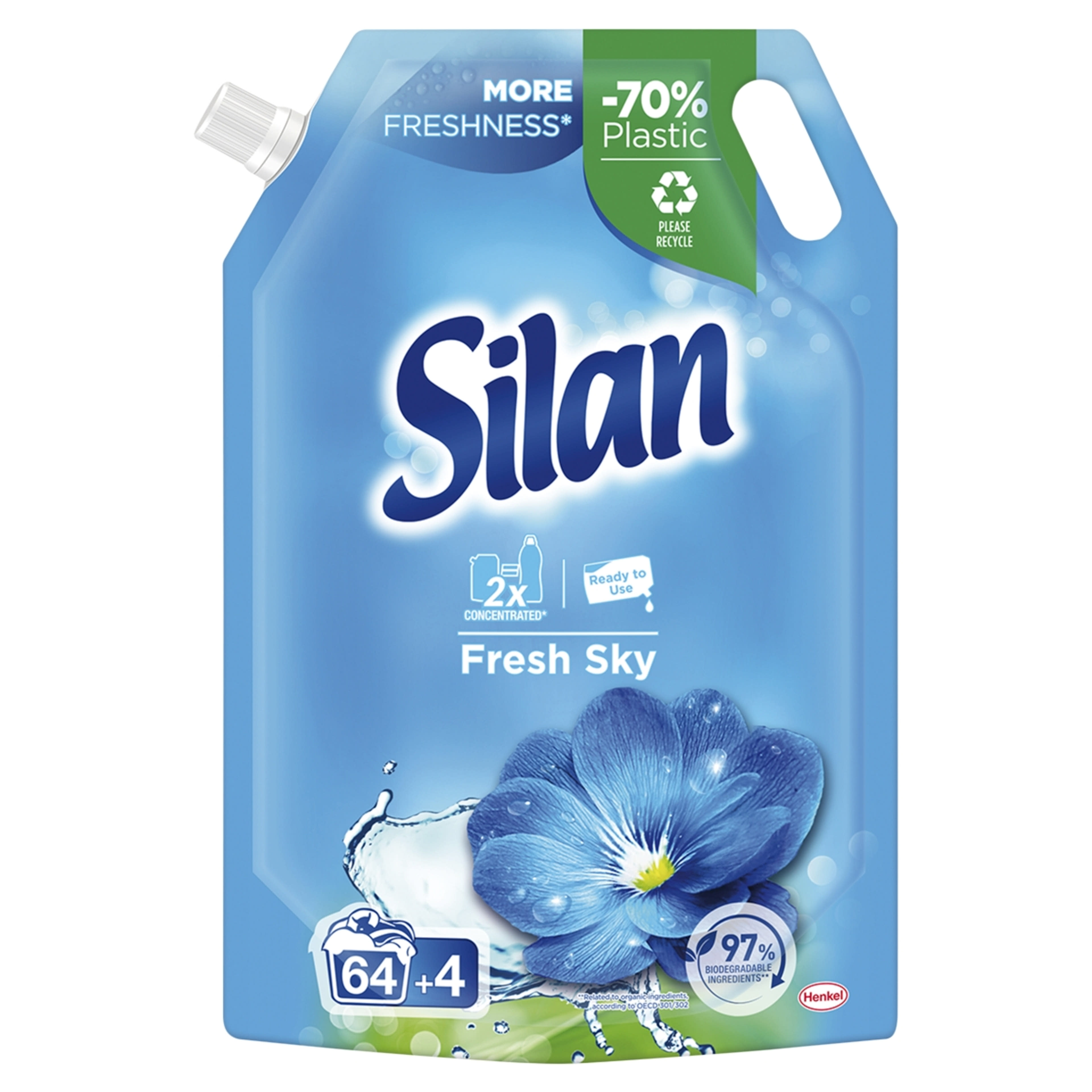 Silan Fresh Sky öblítő koncentrátum 68 mosás - 748 ml