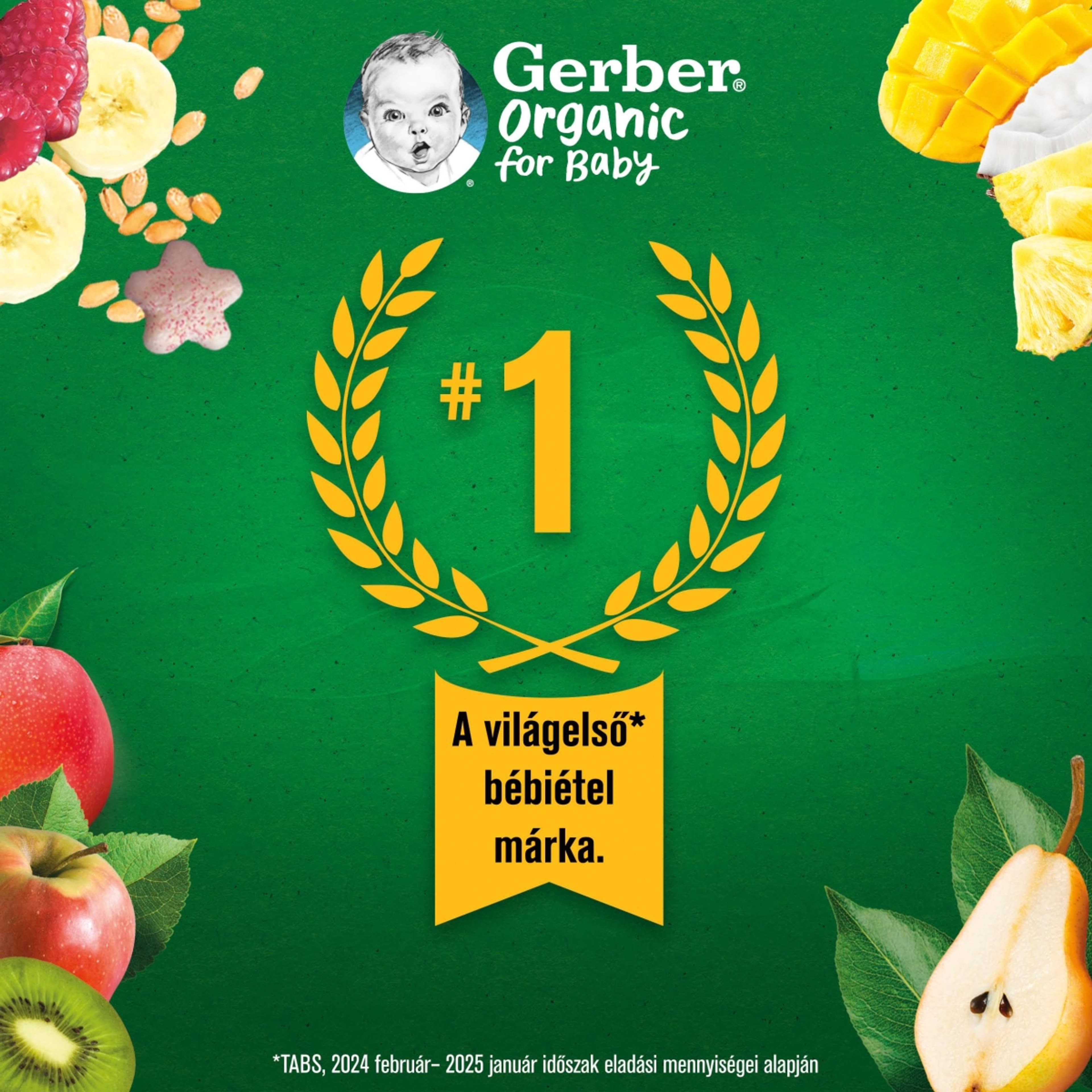 Gerber bio alma gyümölcspüré 4 hónapos kortól - 80 g-2