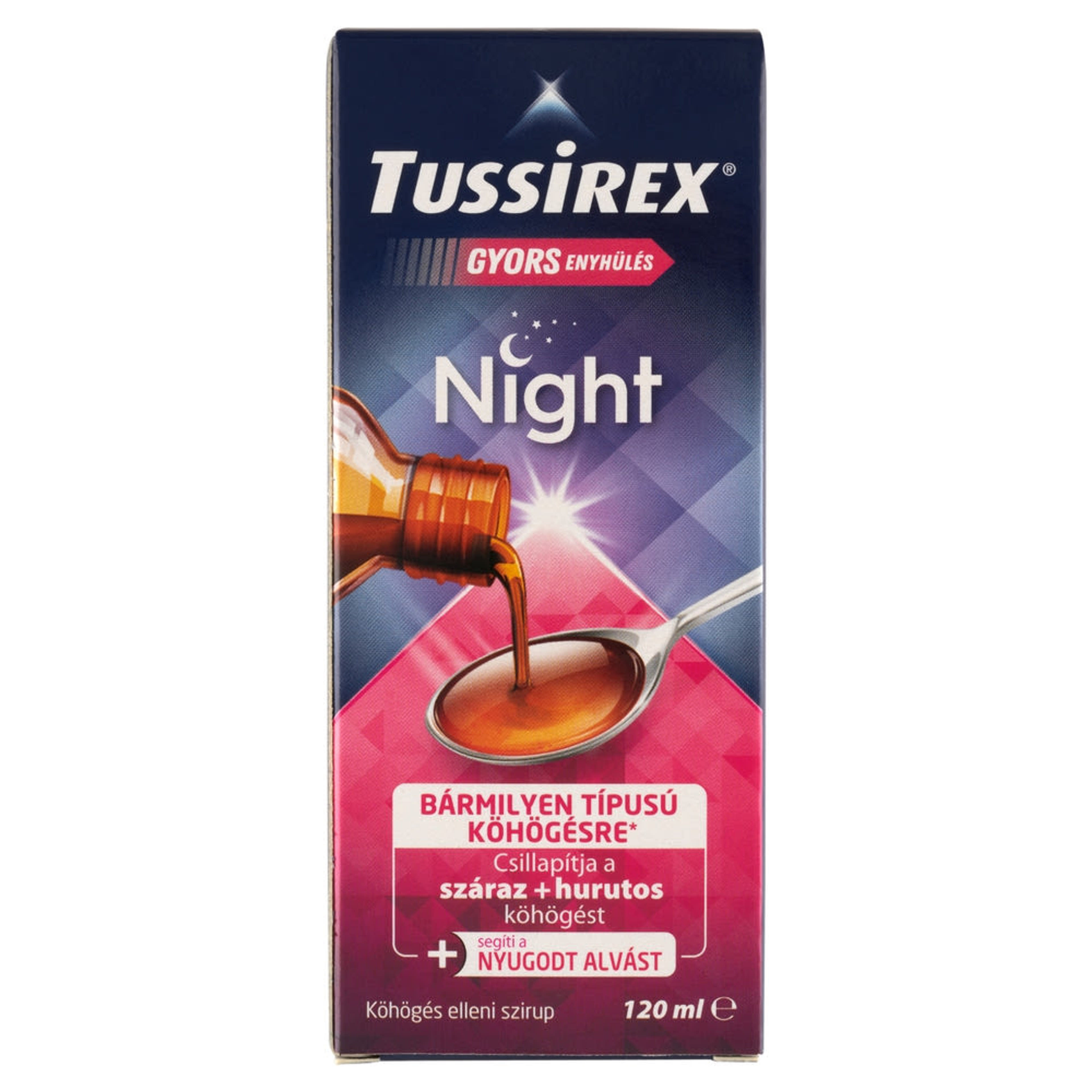 Tussirex Night köhögés elleni szirup - 120 ml