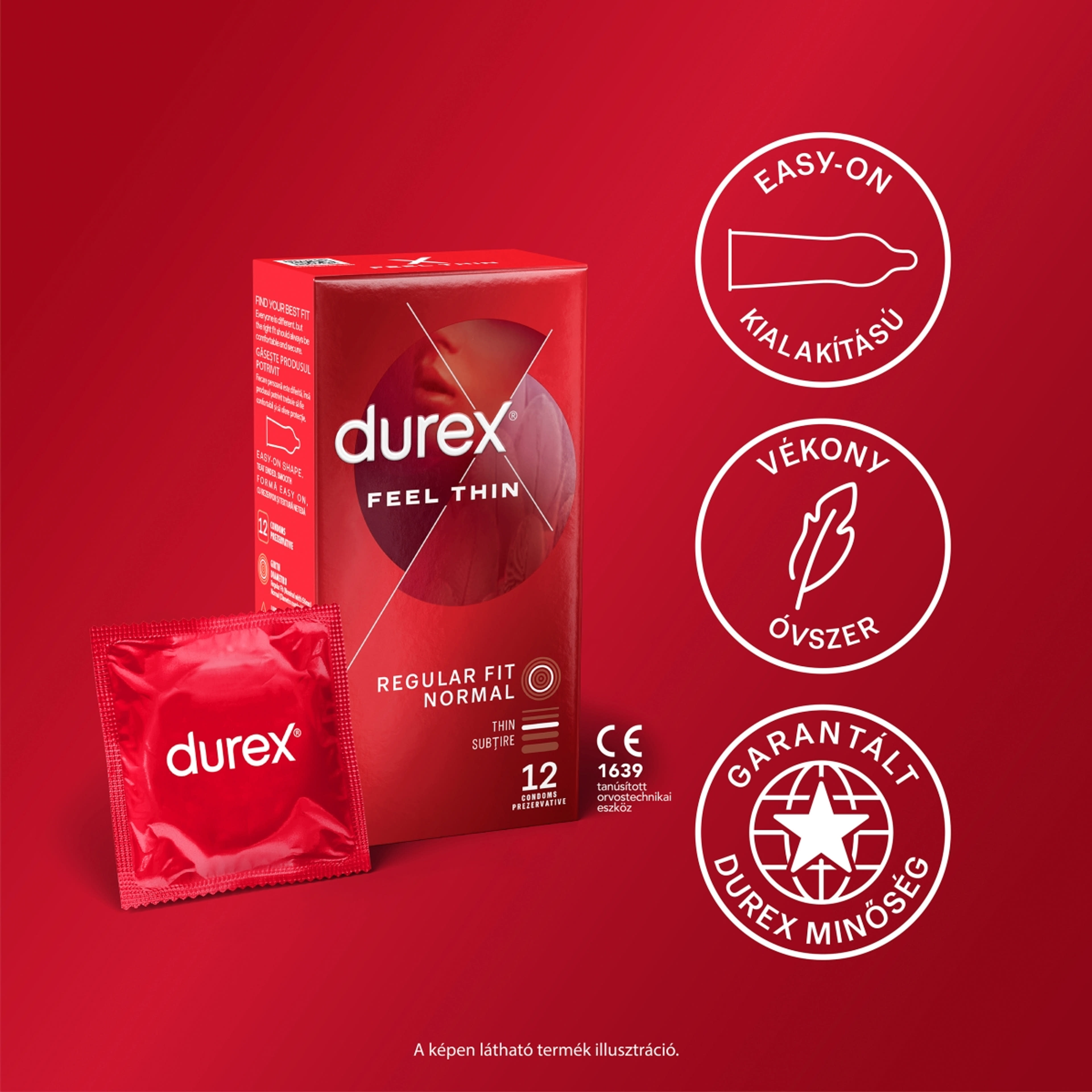 Durex Feel Thin óvszer - 12 db-3