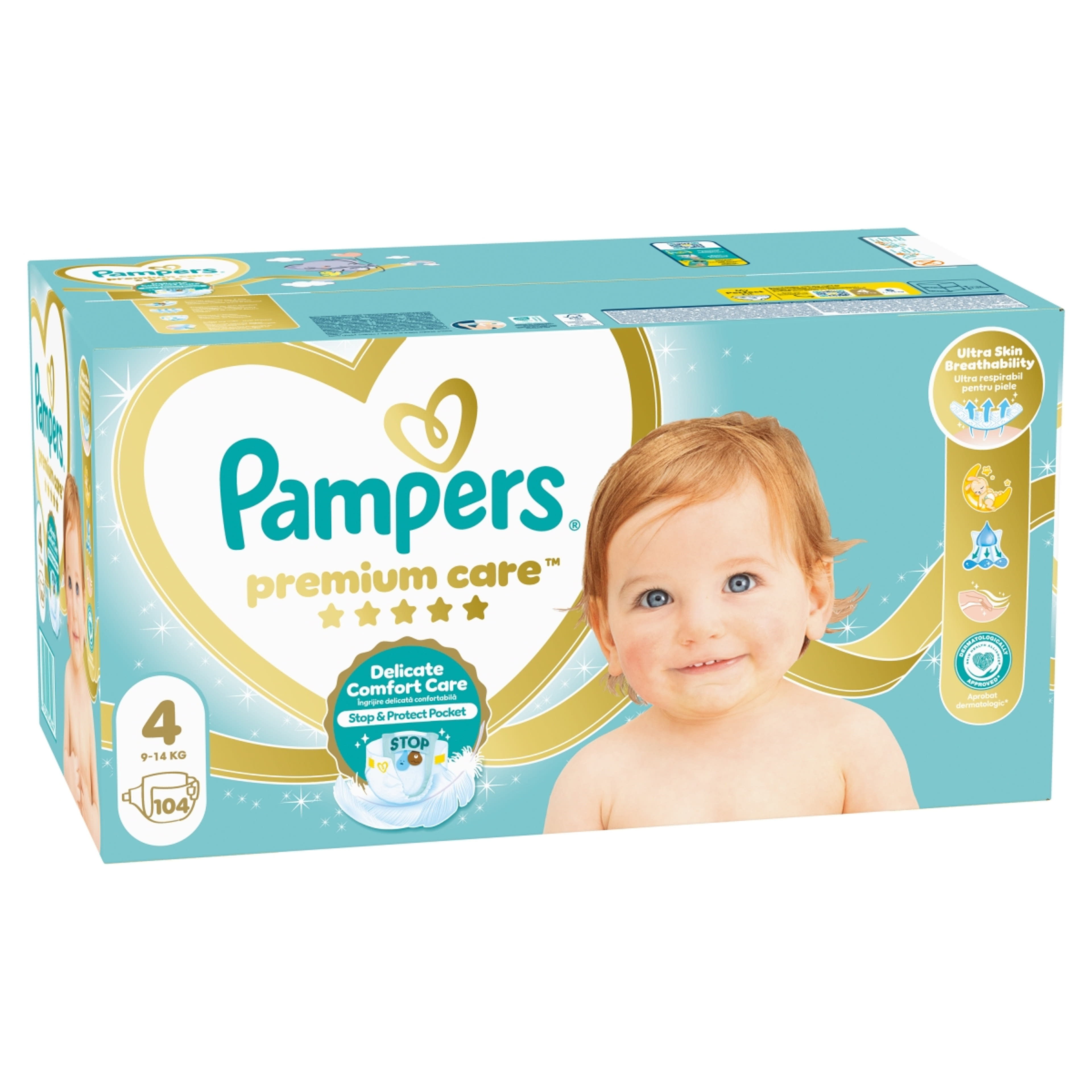 Pampers Premium Care Megabox 4-es 9-14 kg - 104 db-2