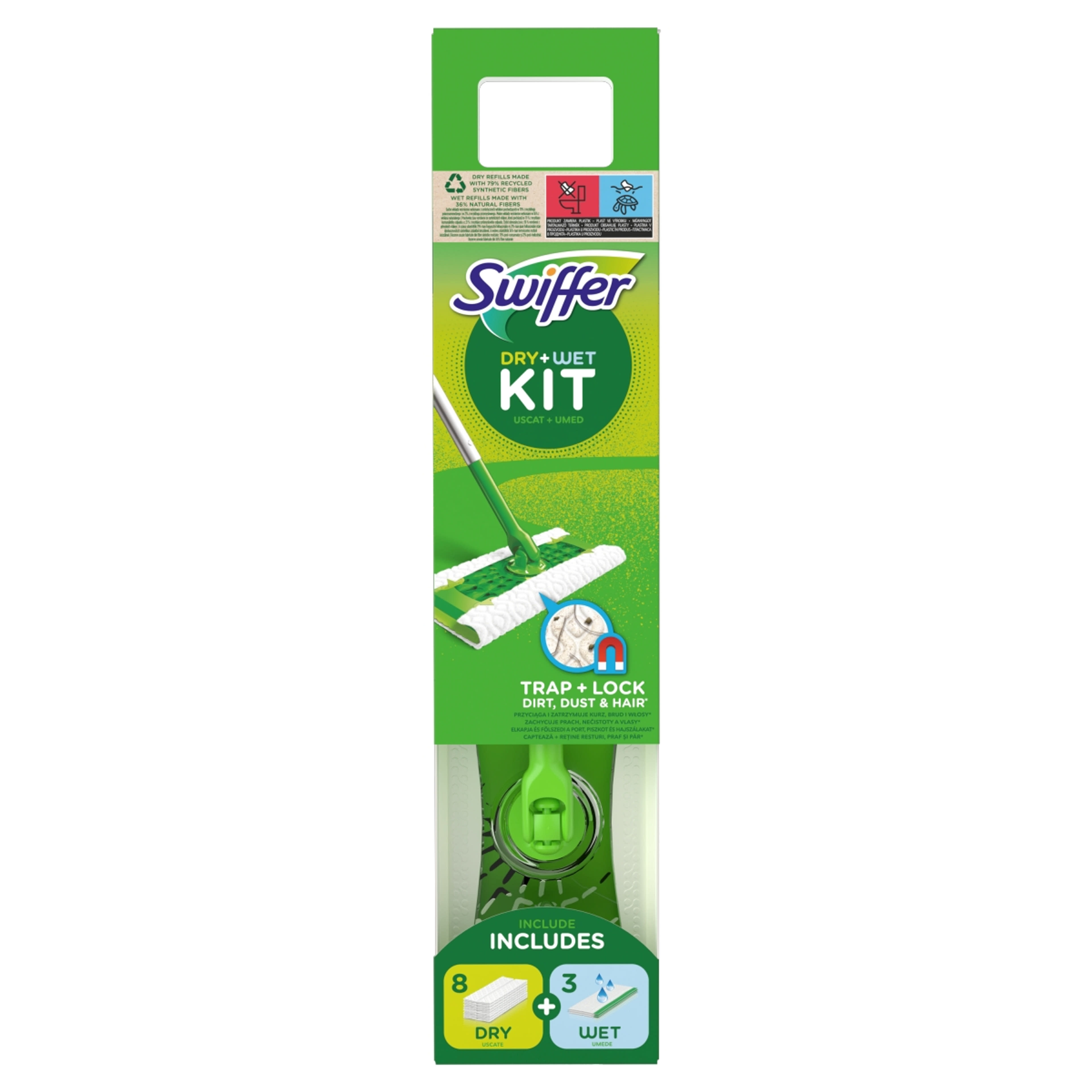Swiffer Sweeper kezdőszett száraz+nedves - 1 db-1