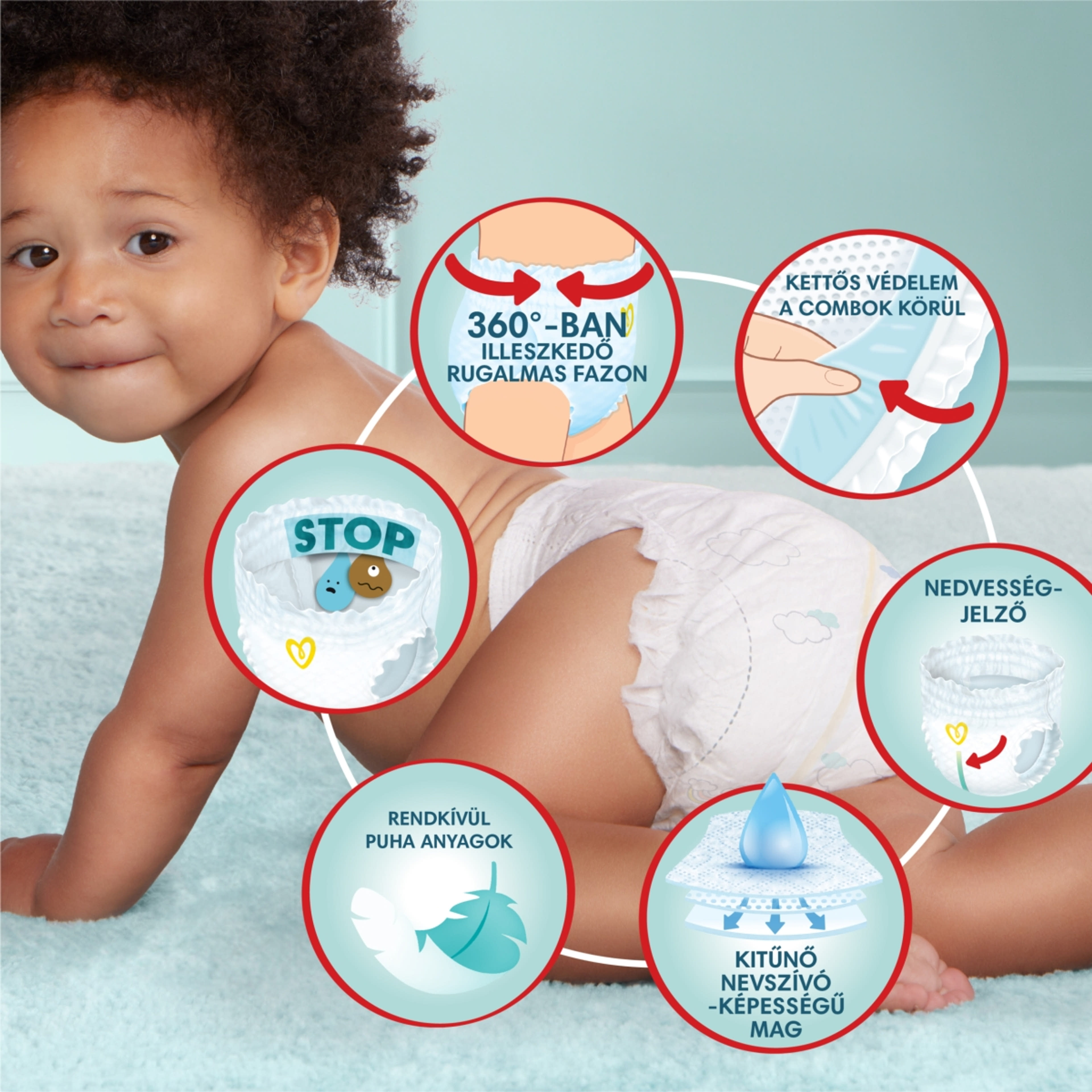 Pampers Premium Care bugyipelenka 4-es 9-15 kg - 114 db-3