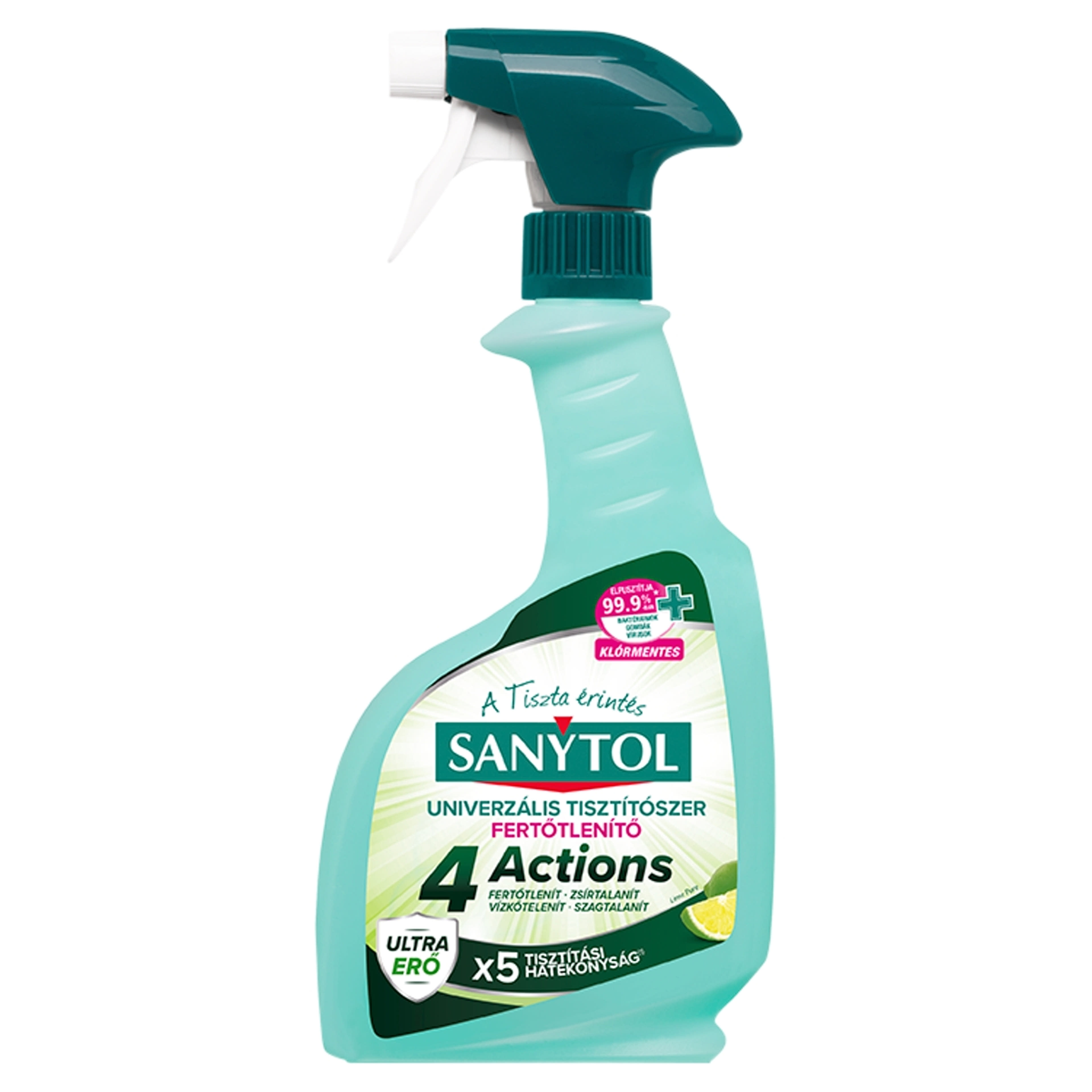 Sanytol 4 Actions Lime Pure univerzális fertőtlenítő tisztítószer - 500 ml-2