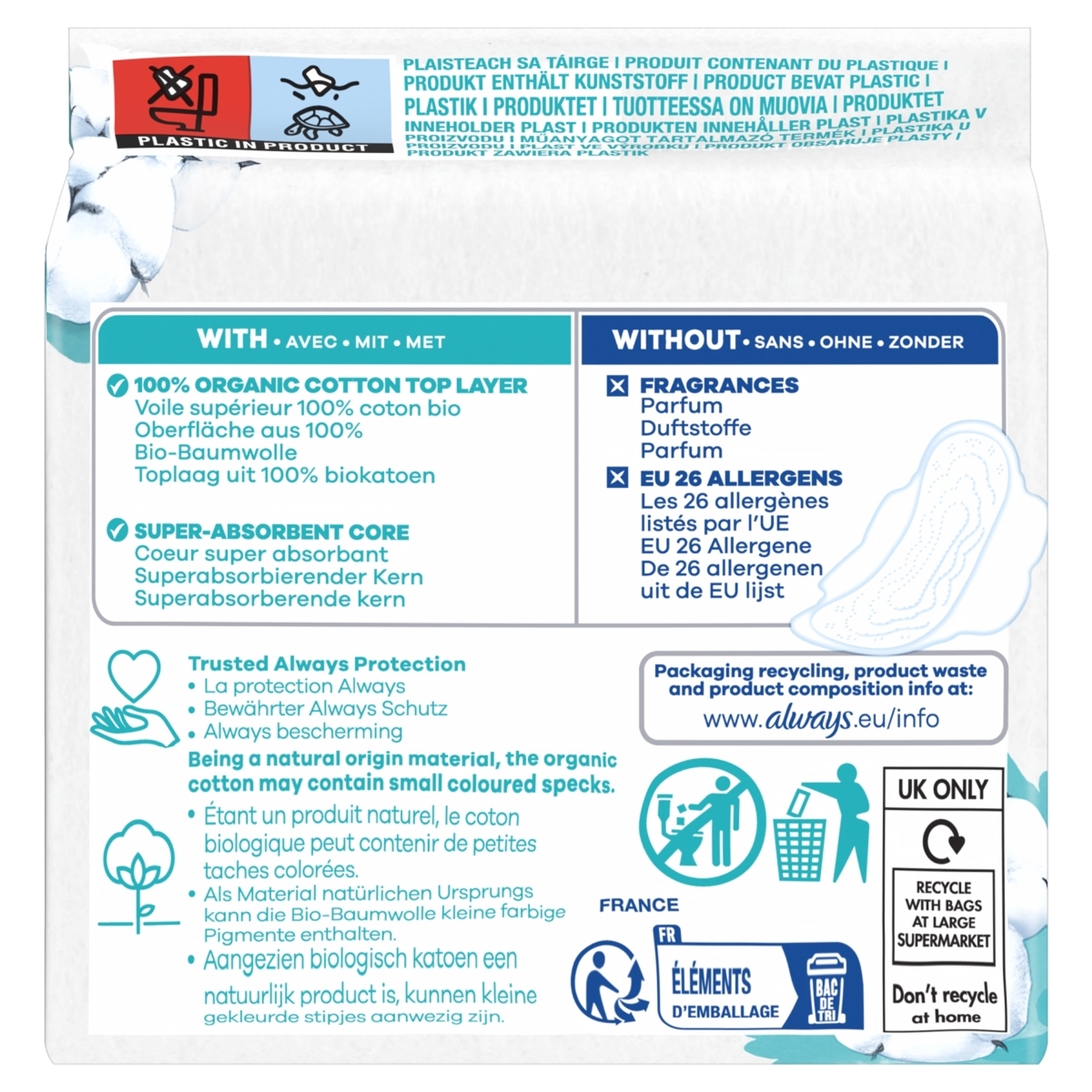 Always Cotton Protection Ultra egészségügyi betét - 9 db-3