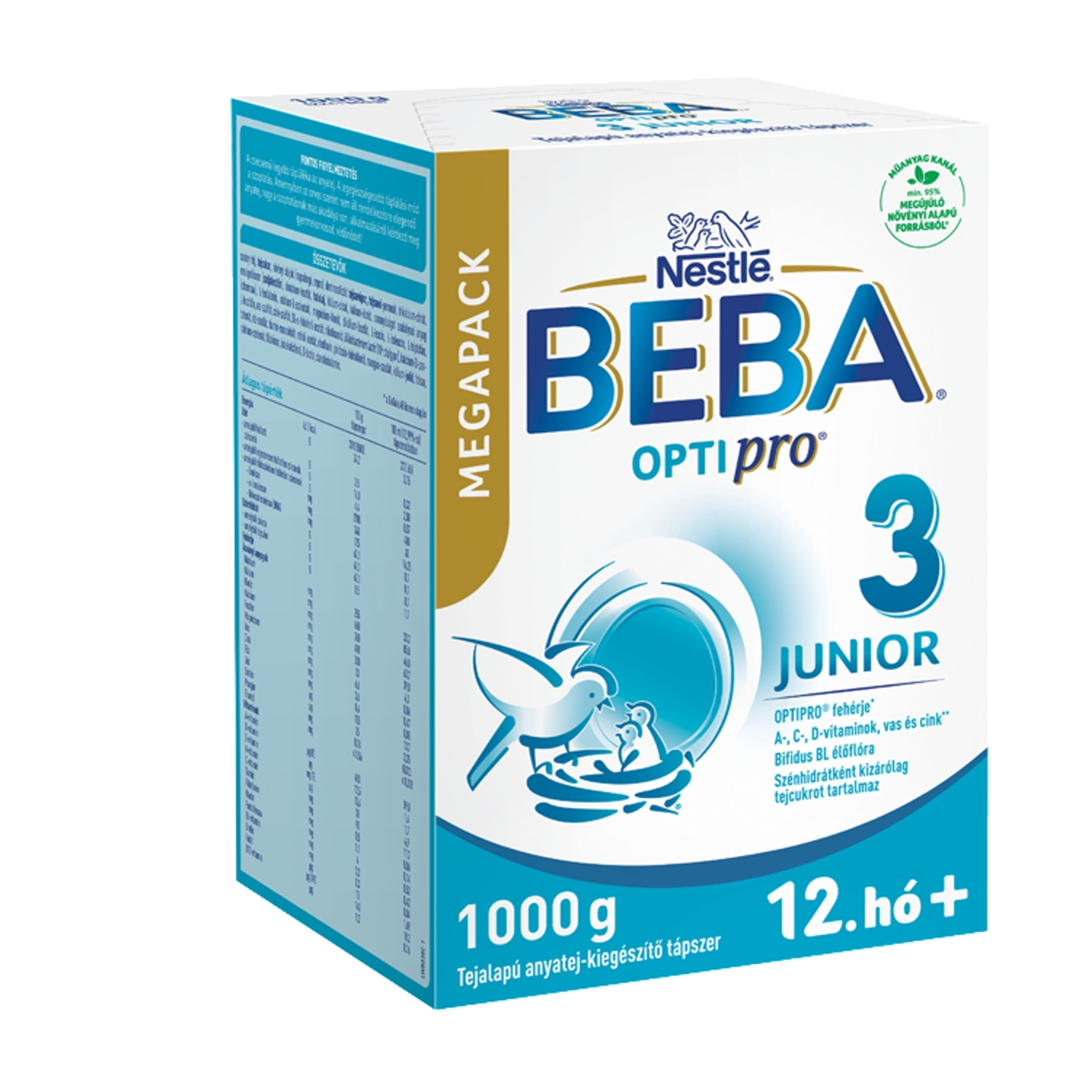 Beba Optipro 3 Junior tejalapú anyatej-kiegészítő tápszer 12 hónapos kortól - 1000 g-4