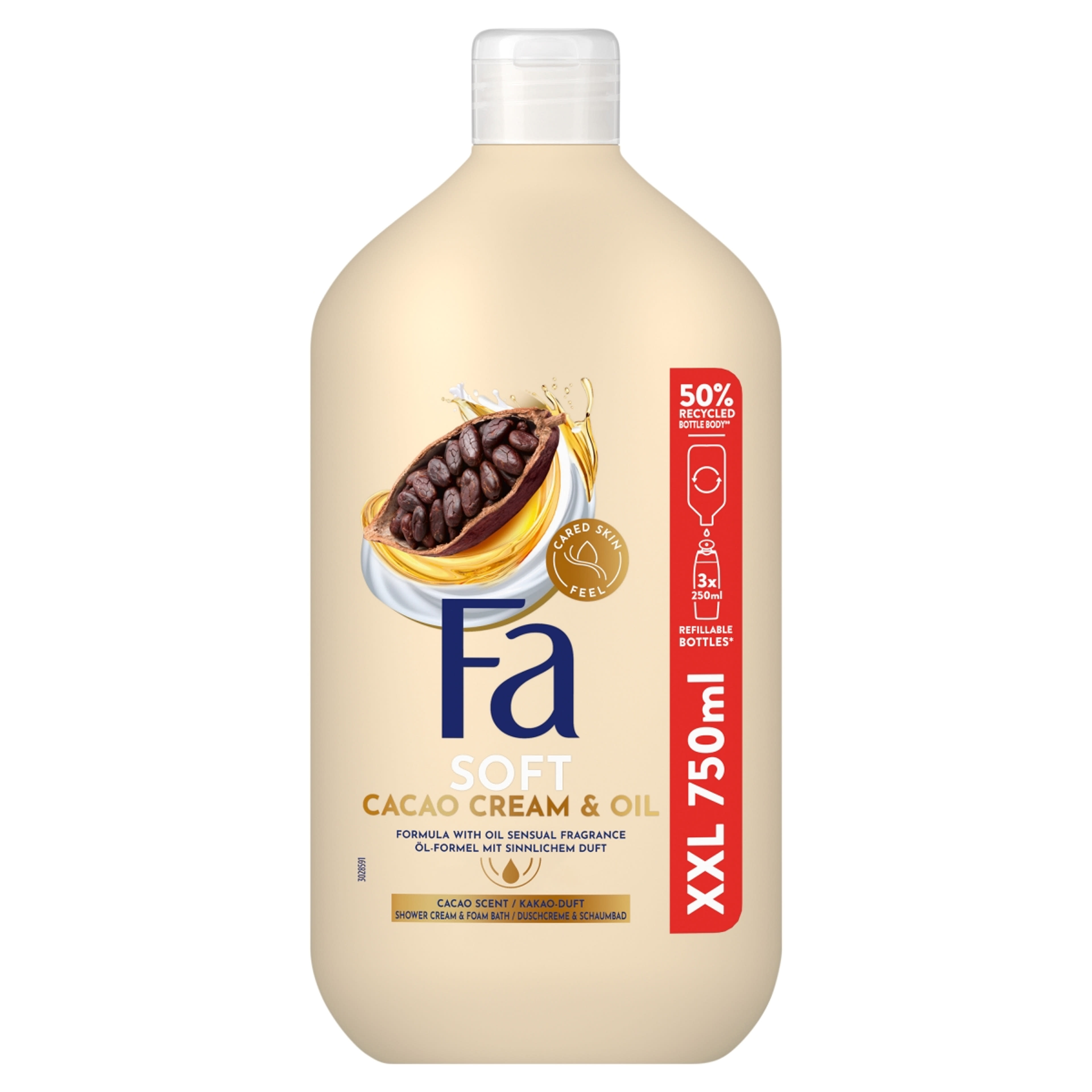 Fa tusfürdő cream & oil cocoa - 750 ml