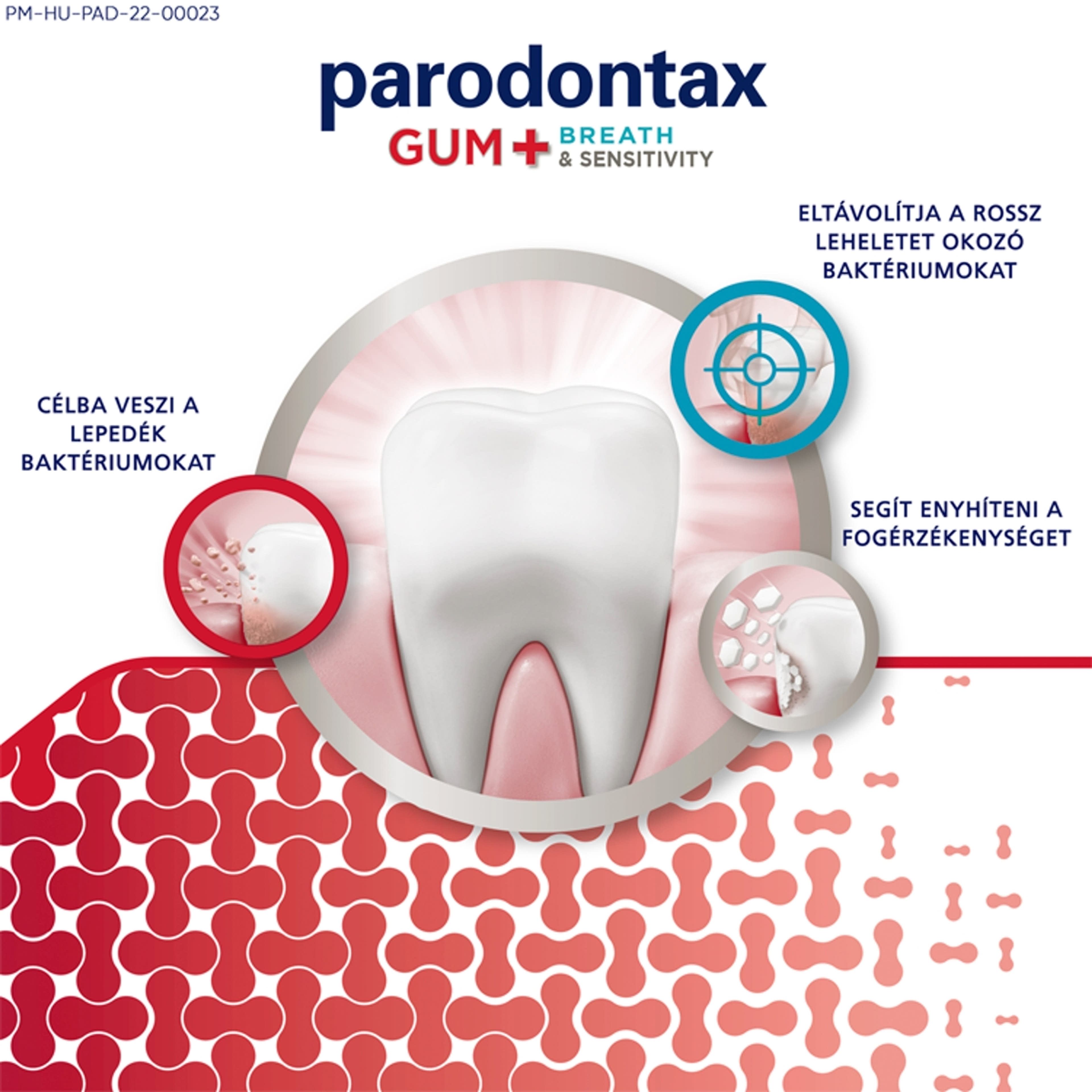 Parodontax Gum + Breath & Sensitivity fluoridos fogkrém - 75 ml-6