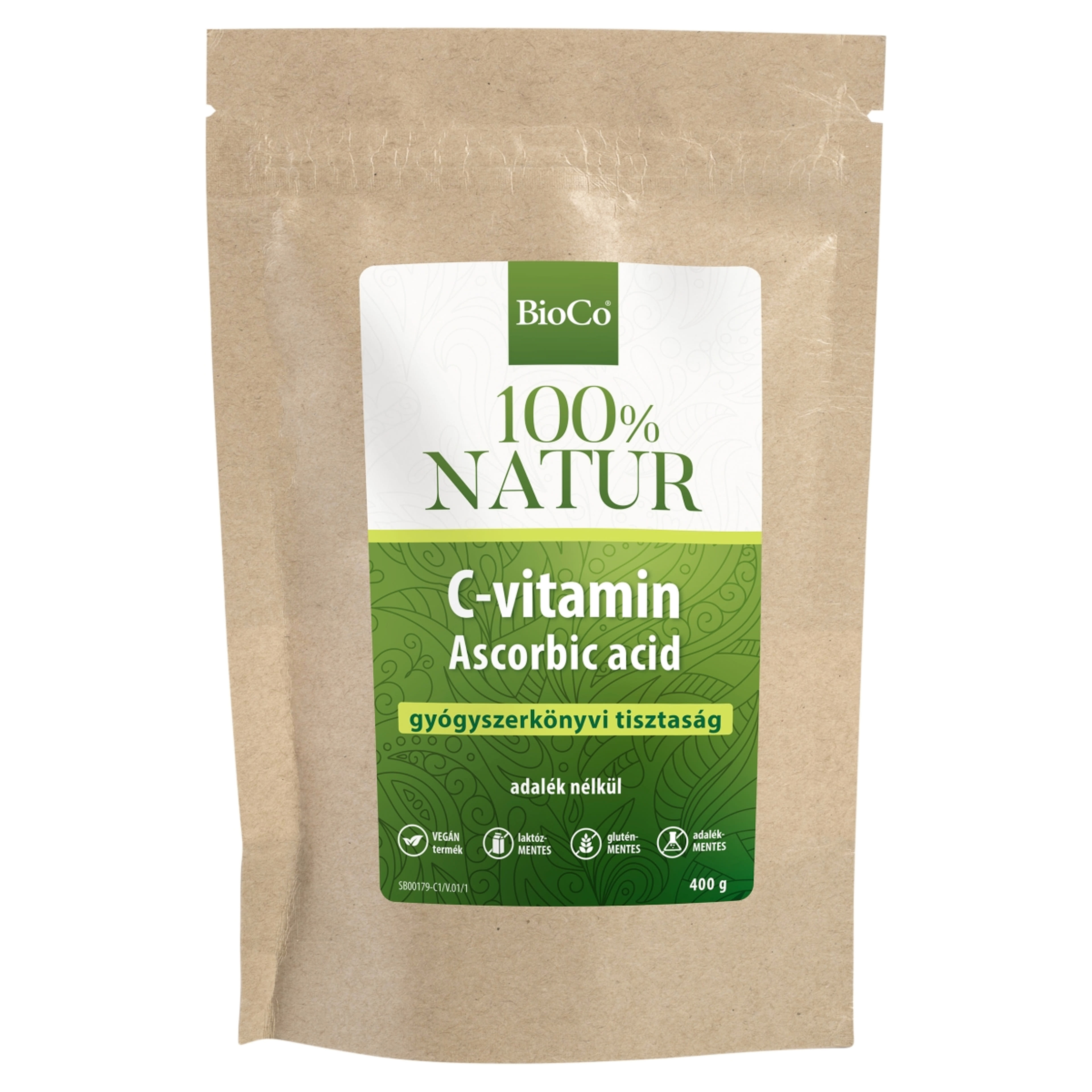 BioCo 100% Natur C-vitamin étrend-kiegészítő por - 400 g