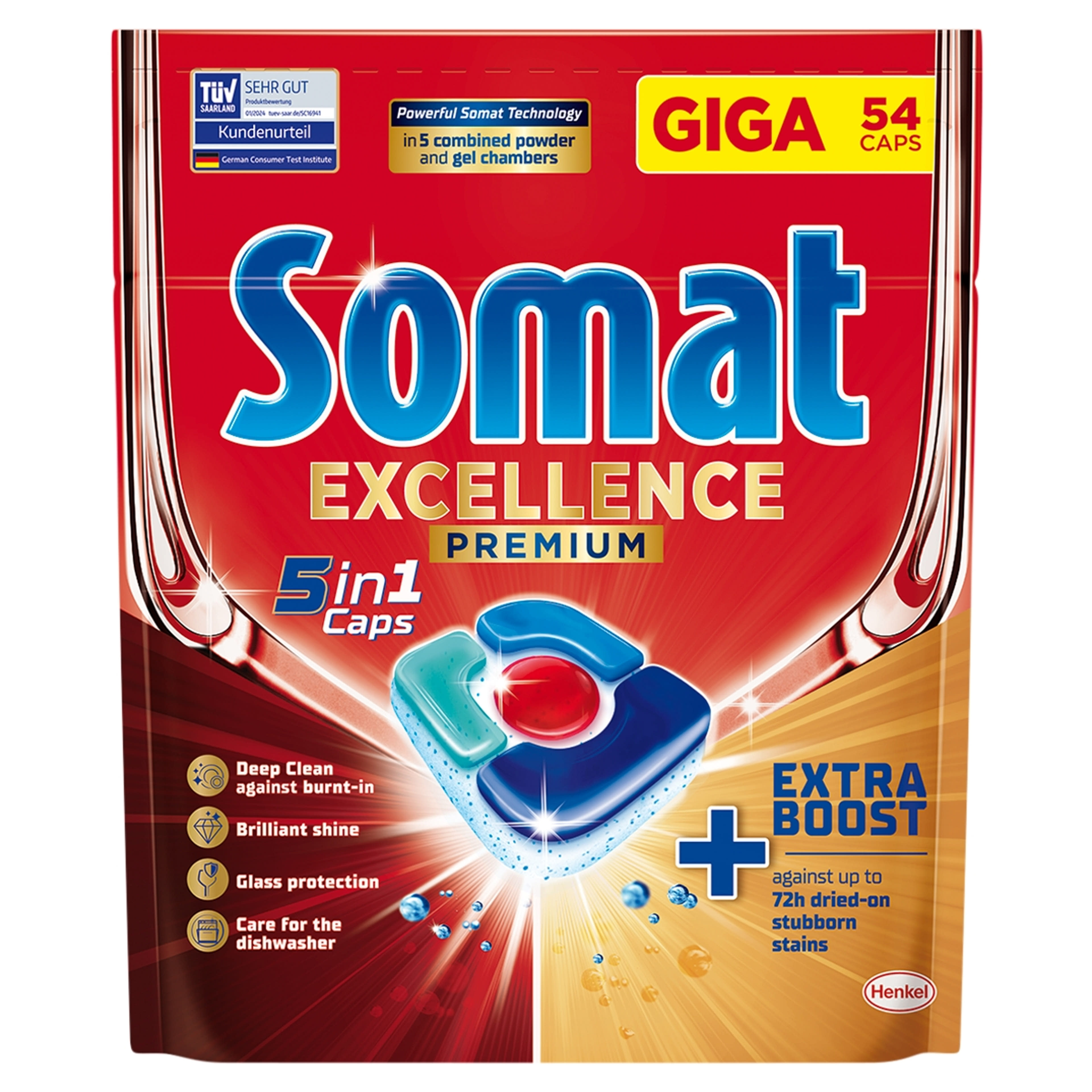 Somat Excellence Premium 5in1 gépi mosogatógép kapszula - 54 db