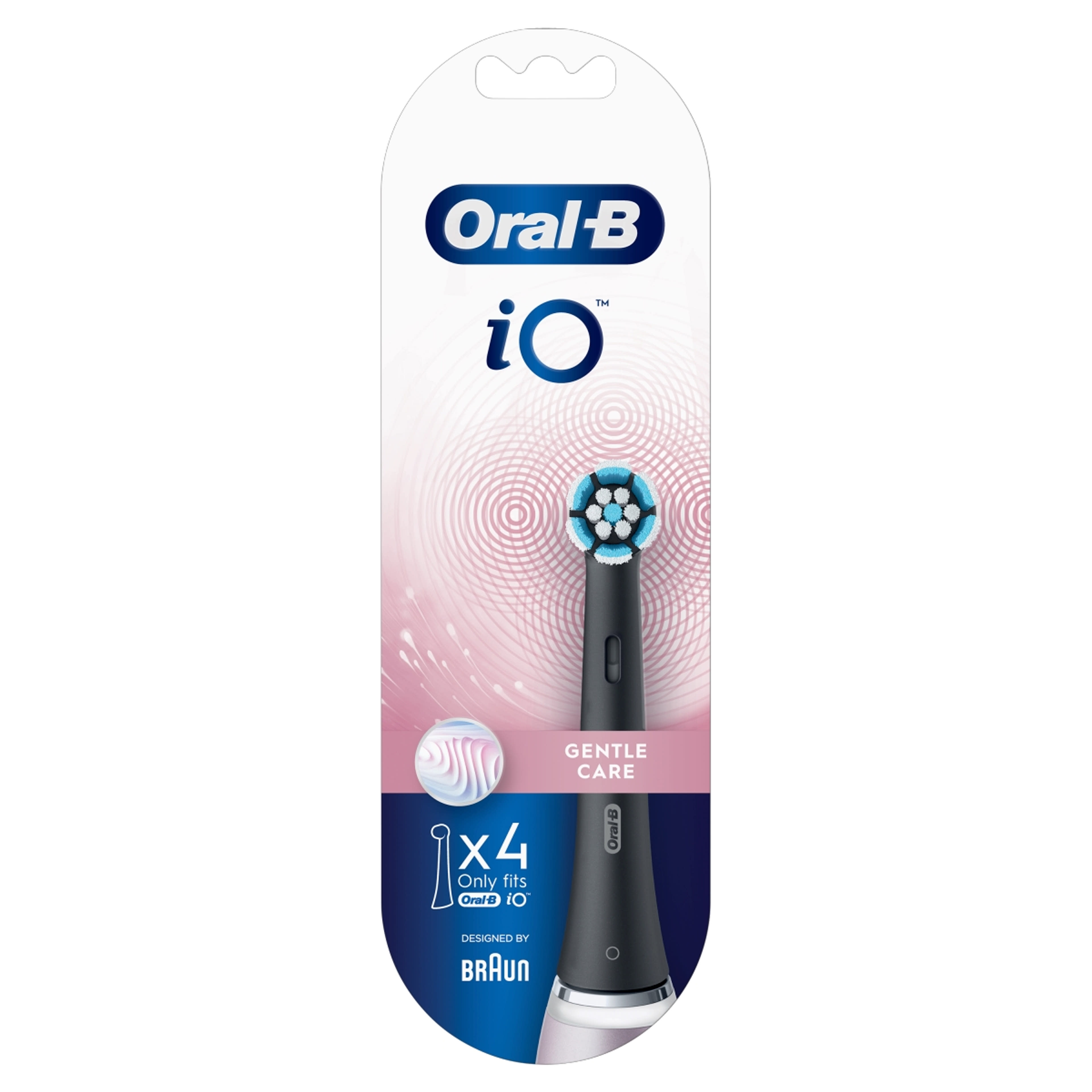Oral-B iO Gentle Care fogkefefej, fekete - 4 db