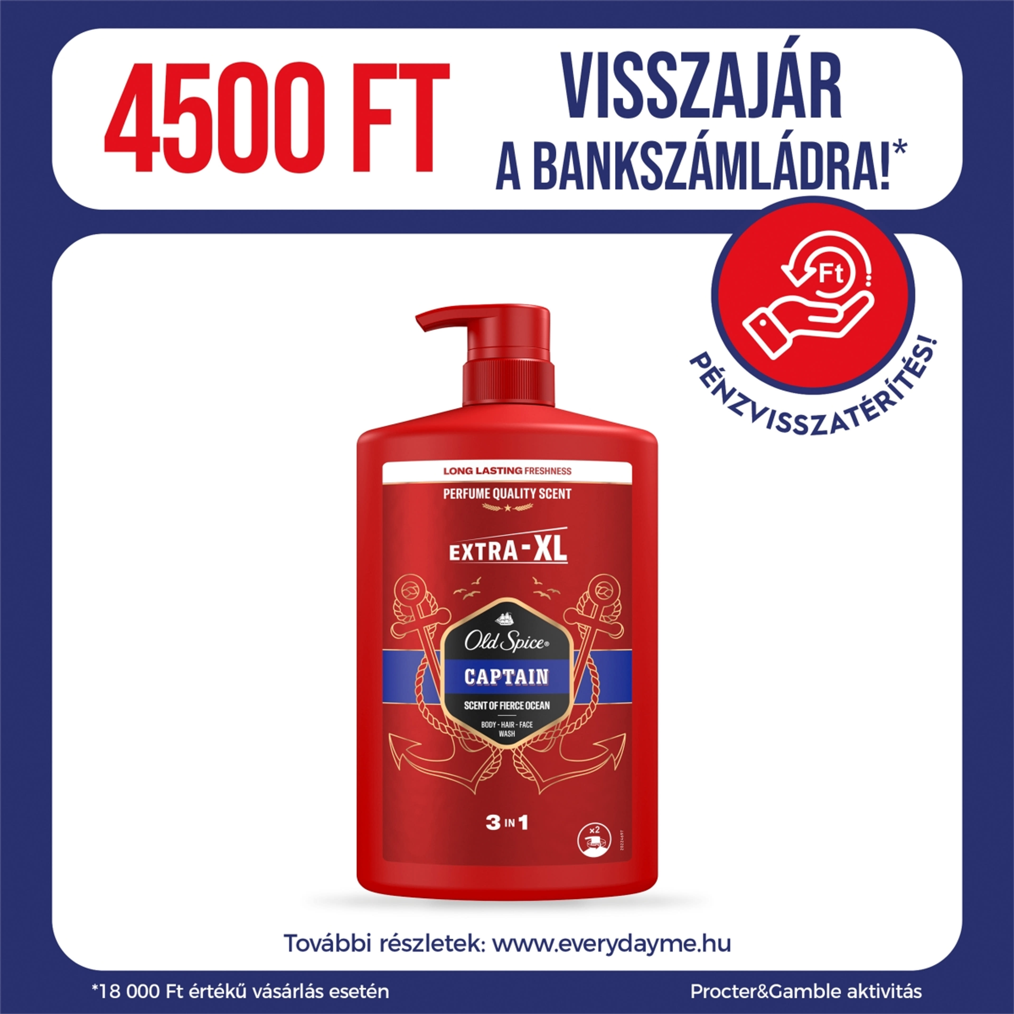 Old Spice Captain tusfürdő - 1000 ml