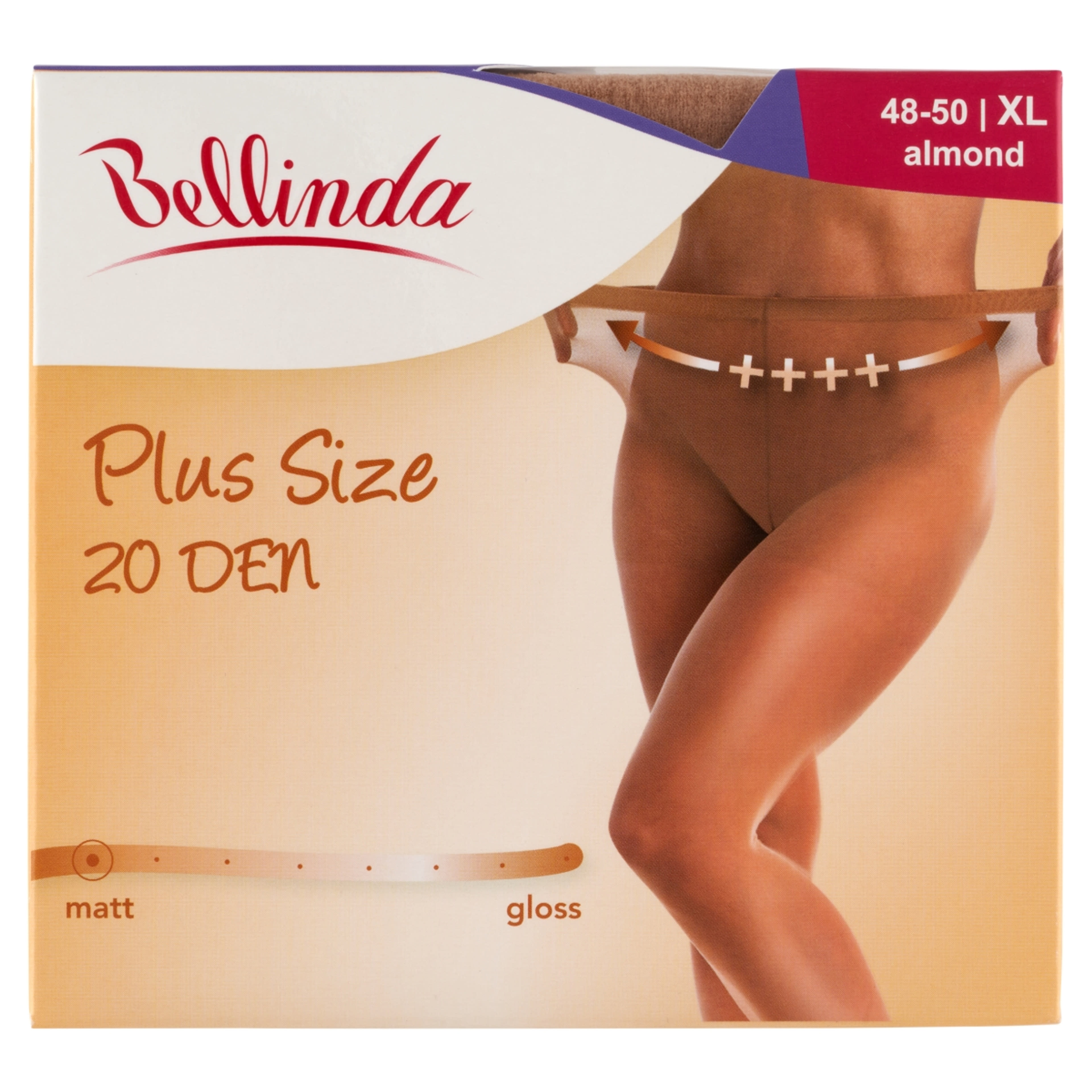 Bellinda Plusz Size harisnya, almond XL - 1 db-1