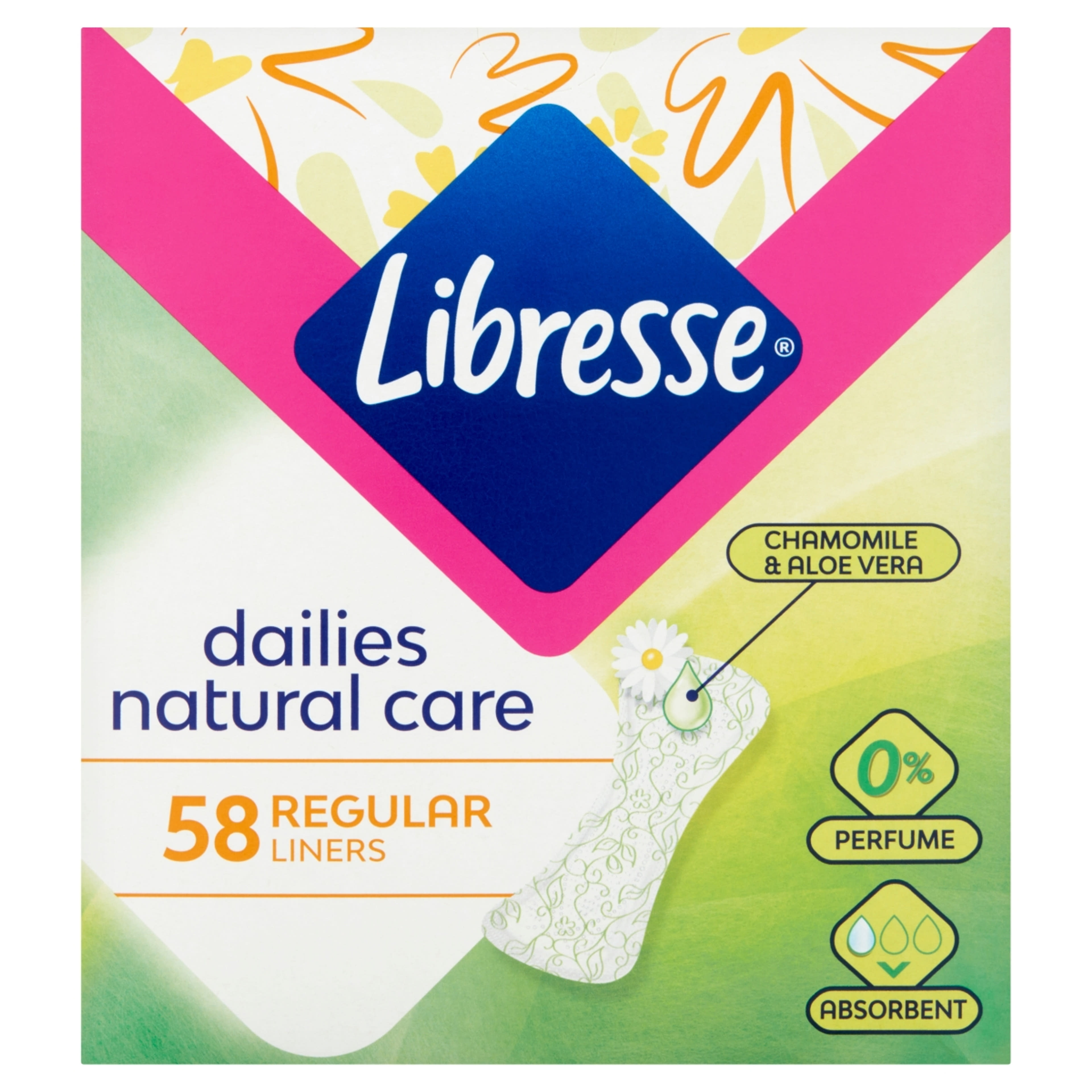 Libresse Natural Care Normal illatmegkötő tisztasági betét - 58 db-1