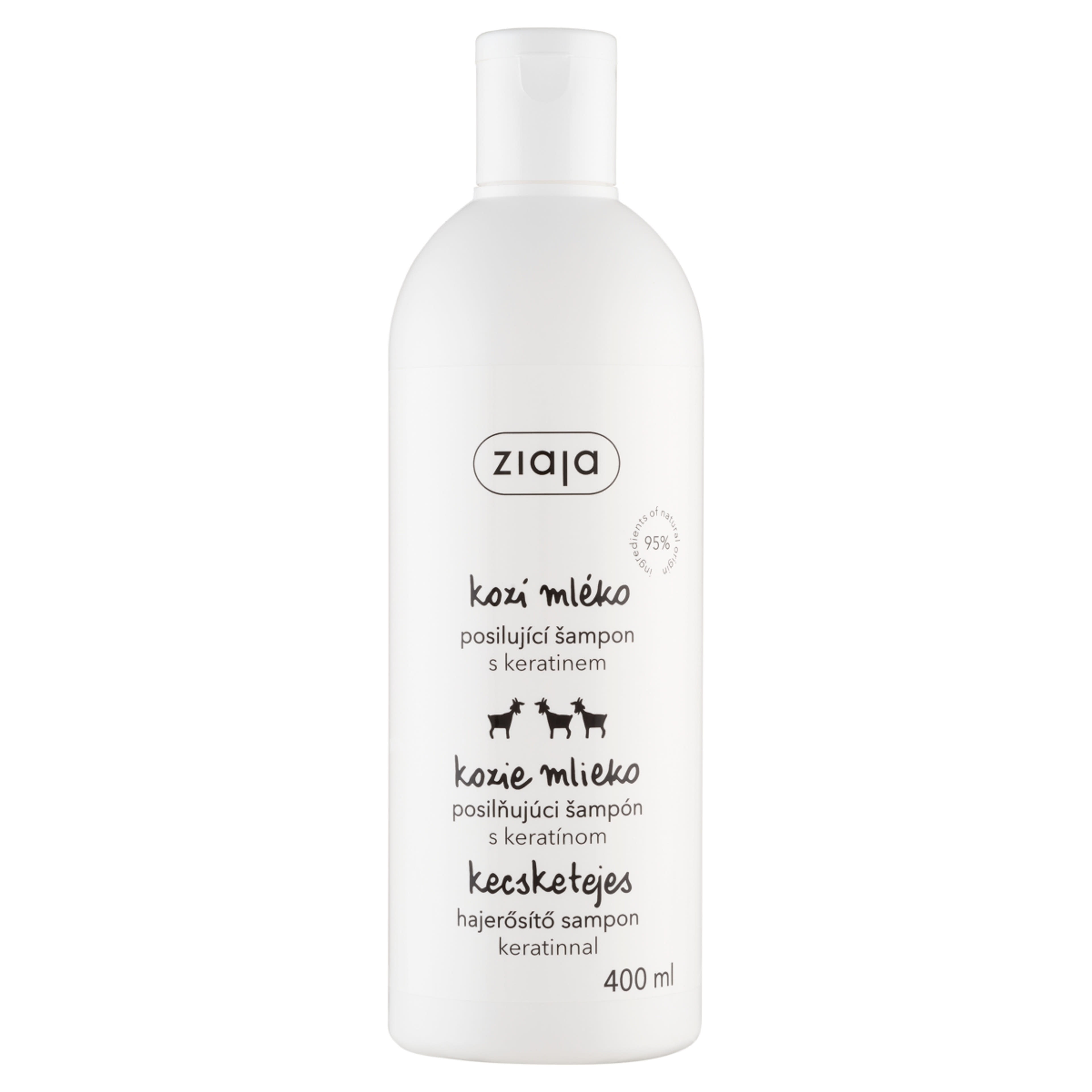 Ziaja Kecsketejjel Hajerősítő sampon - 400 ml