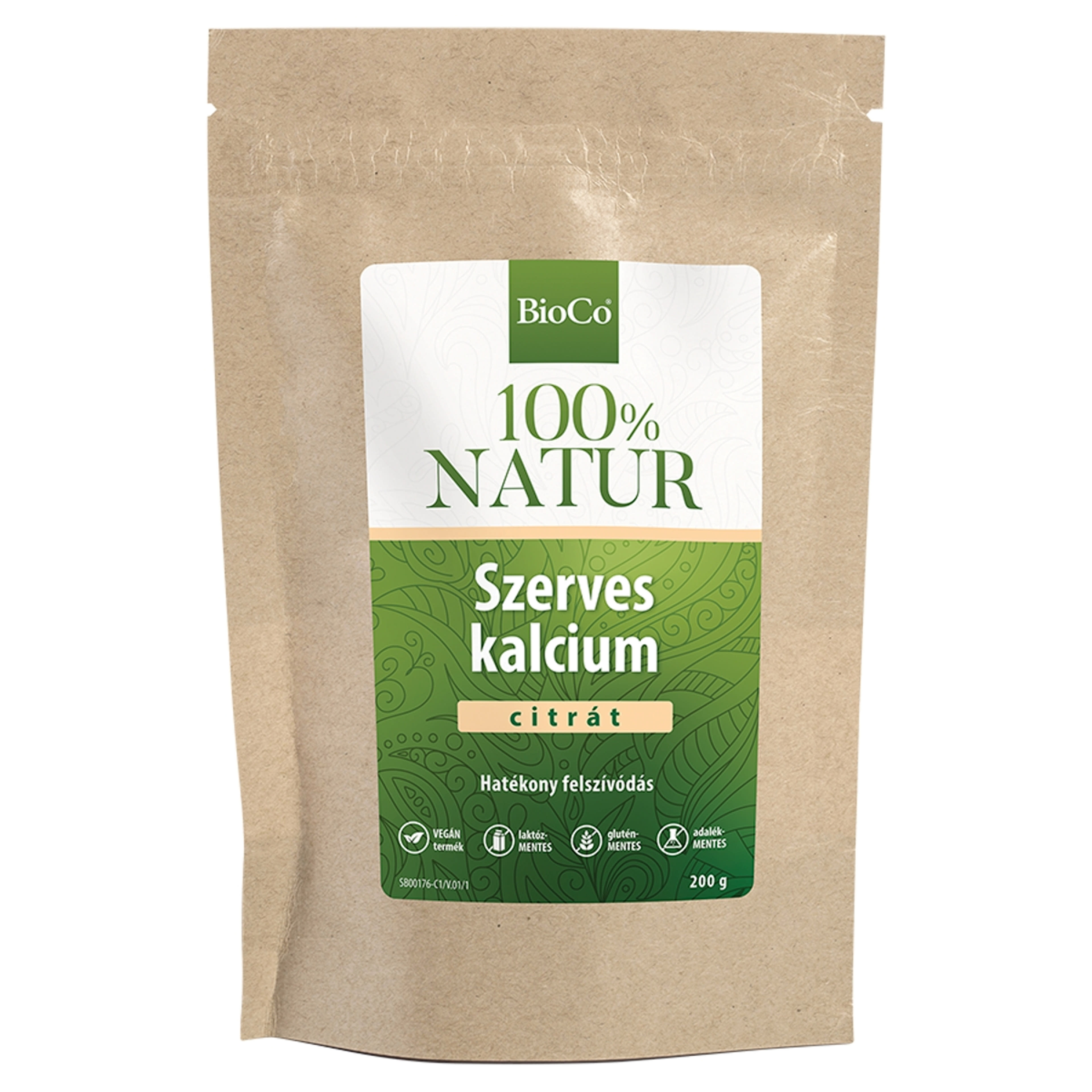BioCo 100% Natur szerves kalcium-citrát tasakos por - 200 g-2
