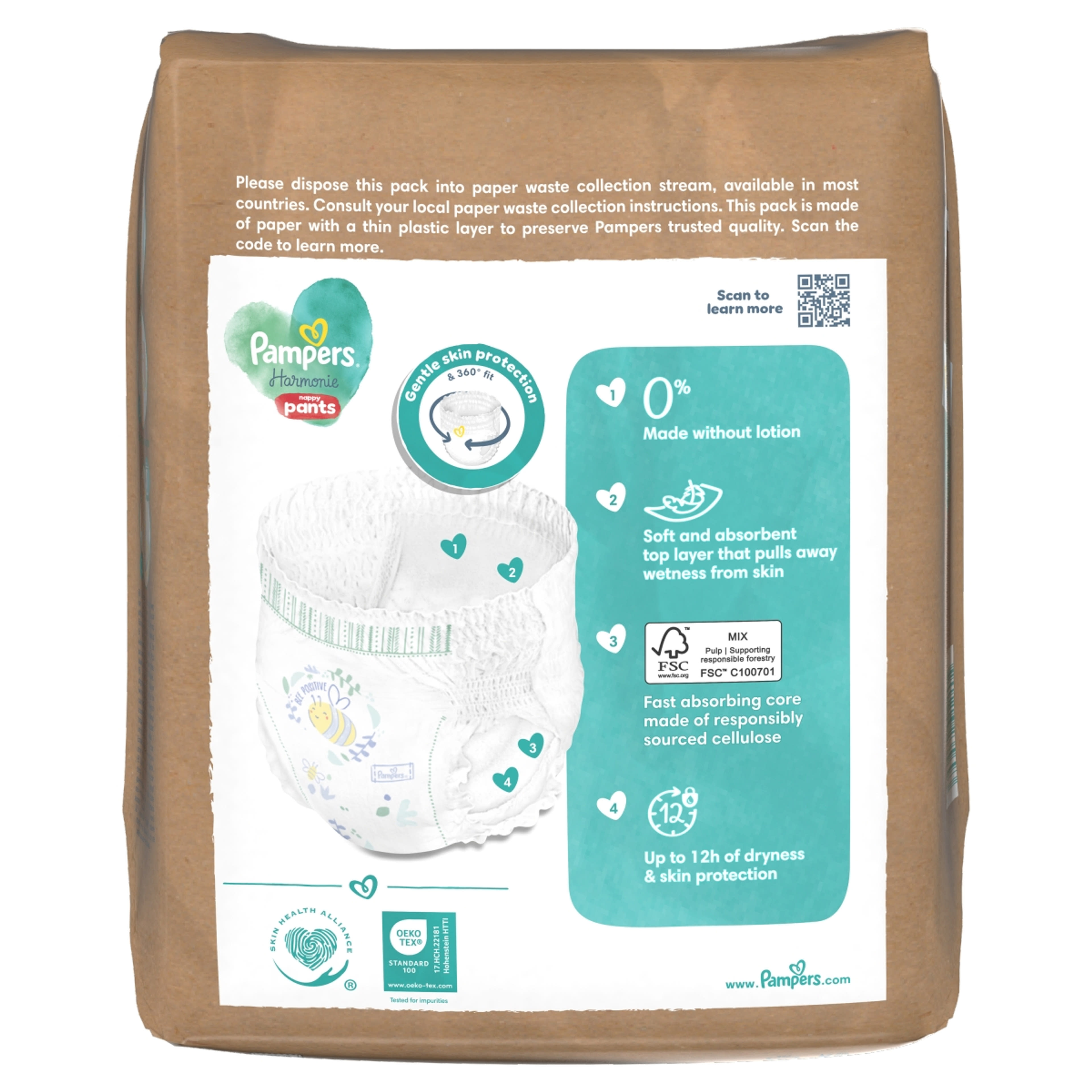 Pampers Harmonie Pants bugyipelenka 4-es 9-15 kg - 22 db-3