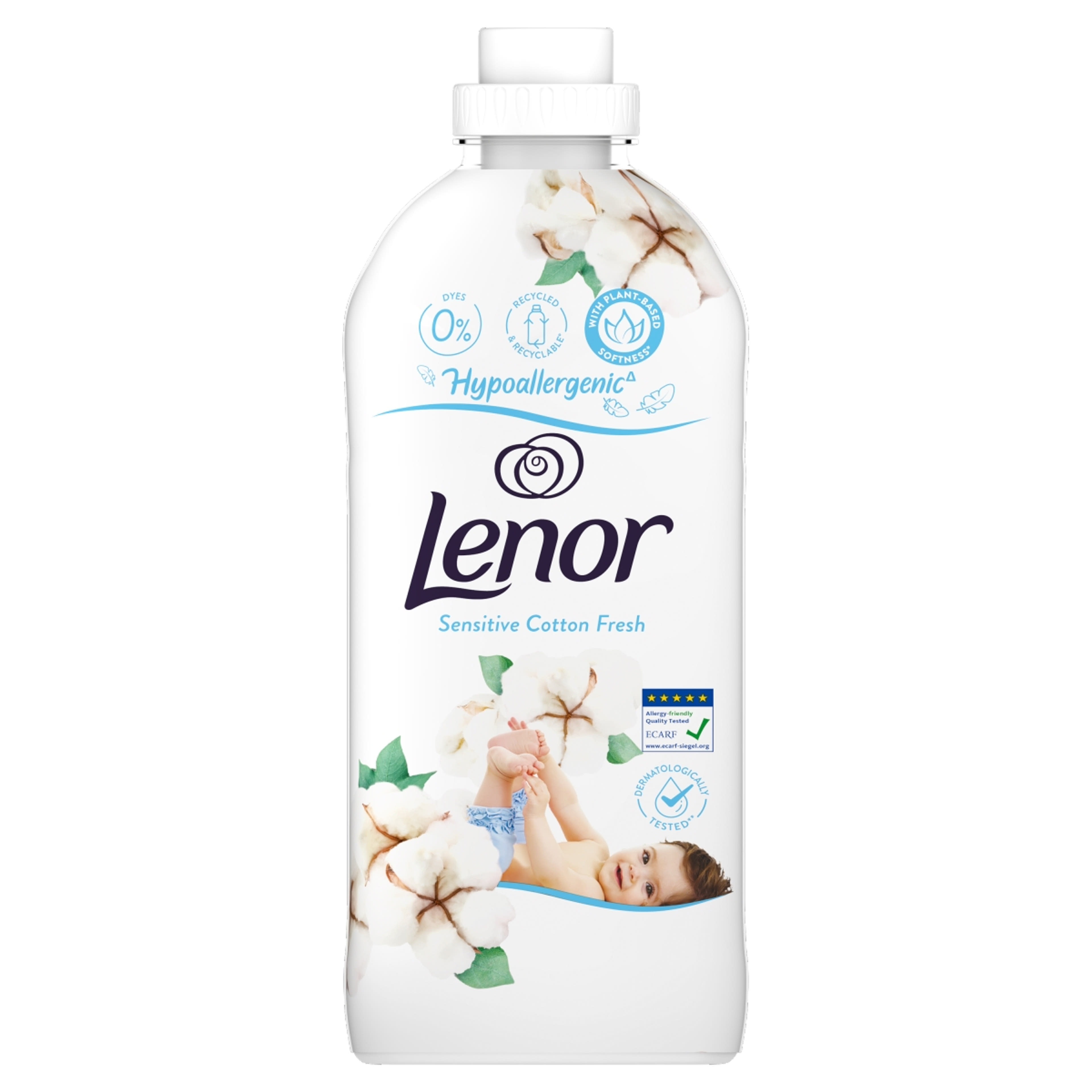 Lenor Sensitive Cotton Freshness öblítő 48 mosáshoz - 1200 ml-1