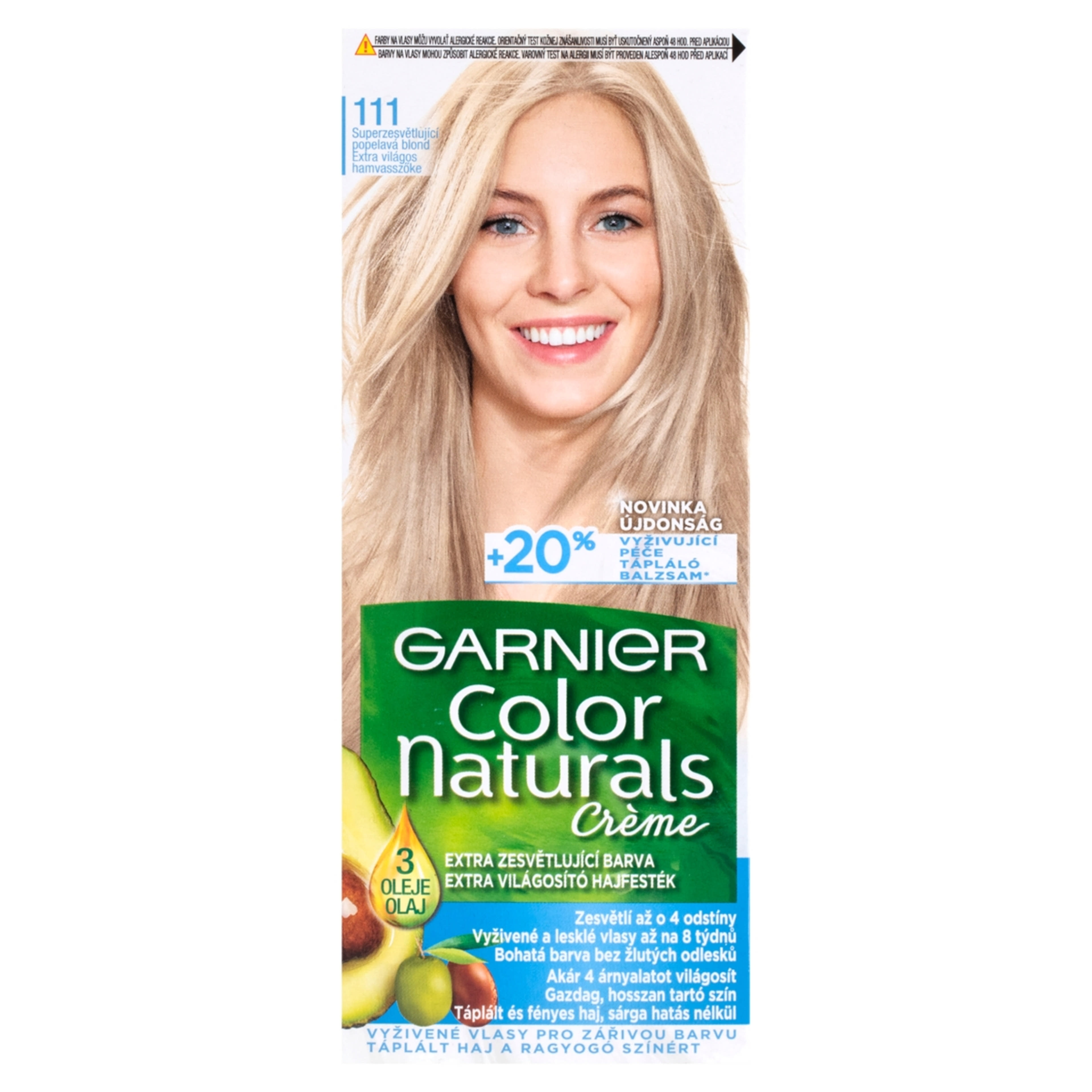 Garnier Color Naturals Tartós hajfesték 111 Extra világos hamvasszőke - 1 db-1