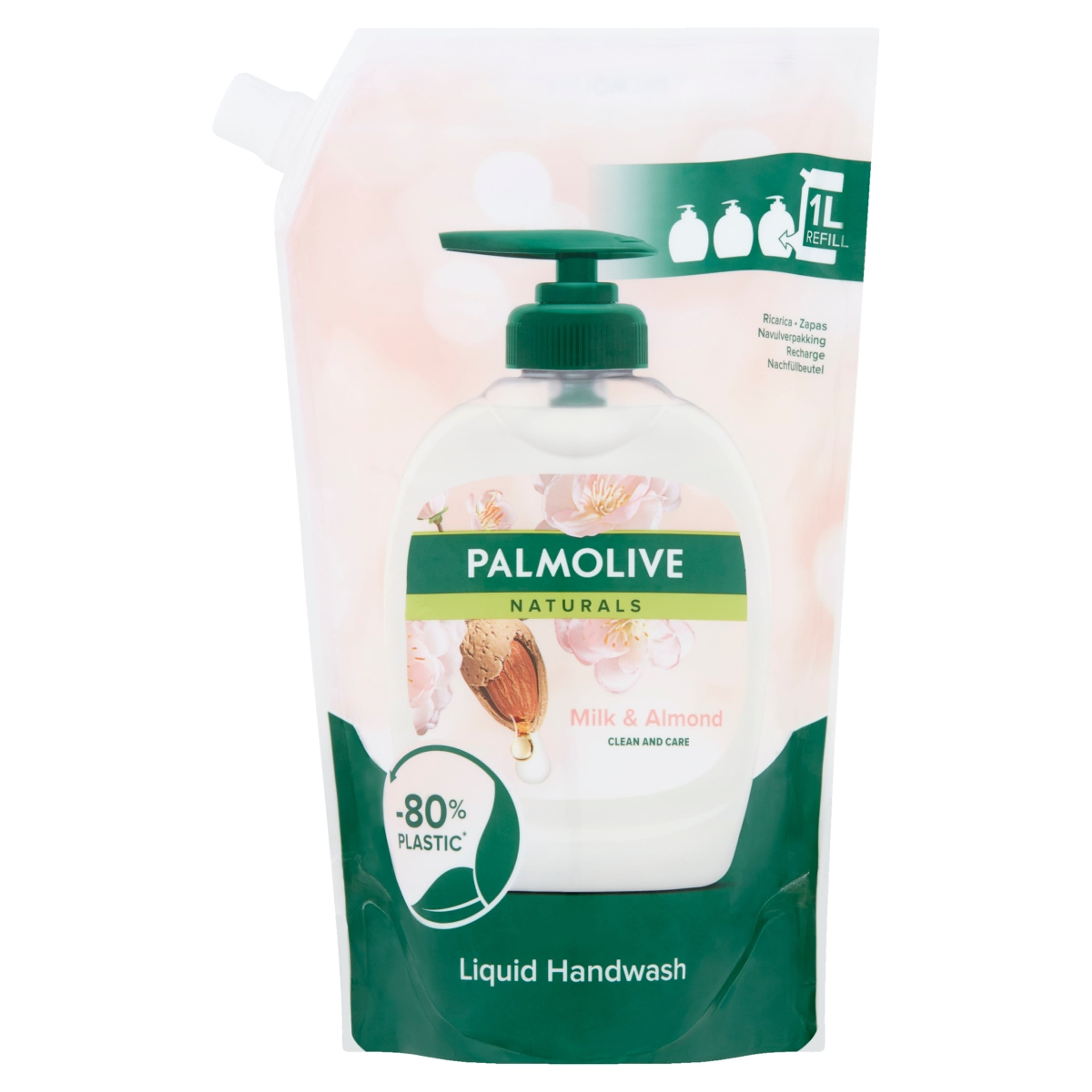Palmolive Naturals Milk & Almond folyékony szappan utántöltő - 1000 ml