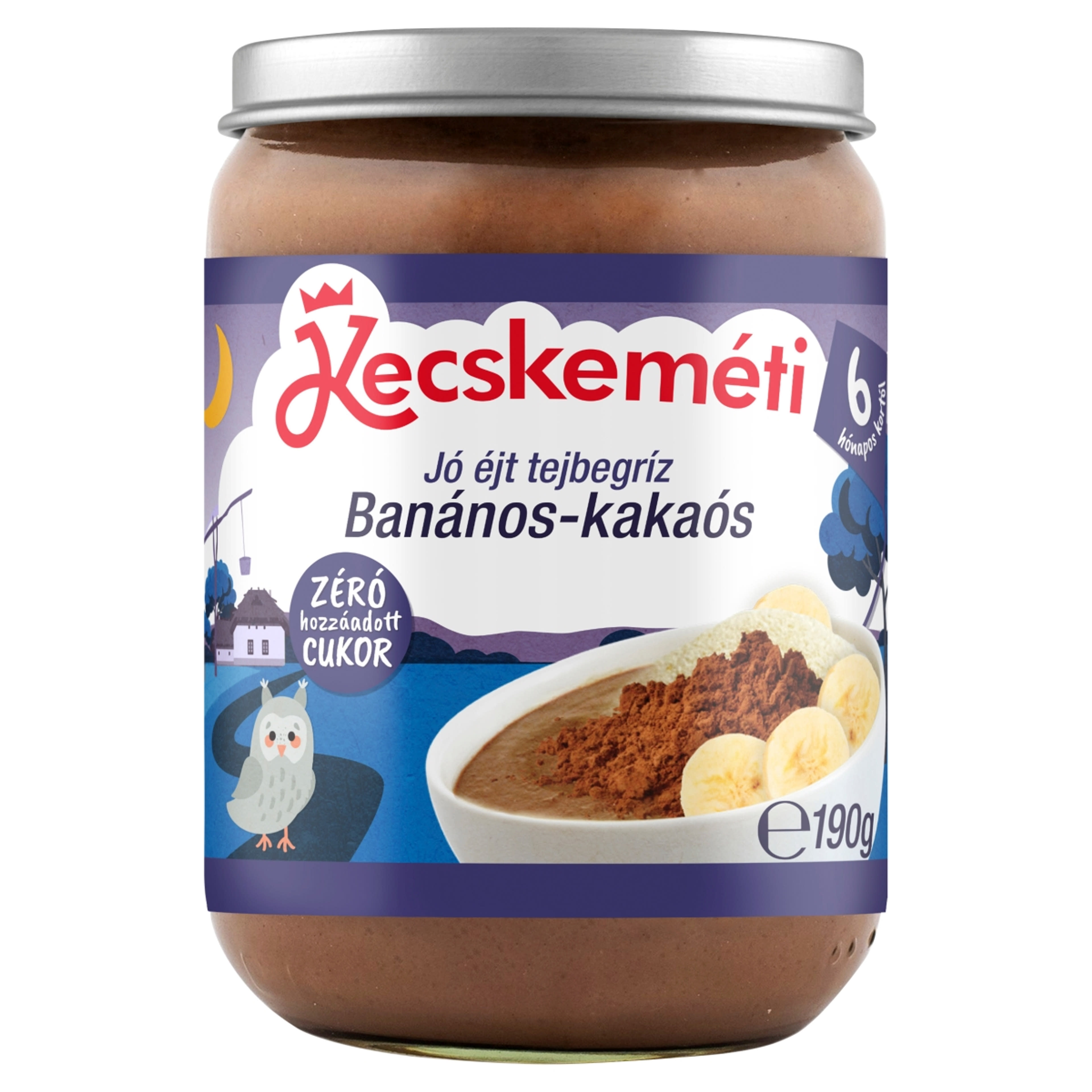 Kecskeméti Jó Éjszakát Tejbegríz Kakaó/Banán 6 Hónapos Kortól - 190 g