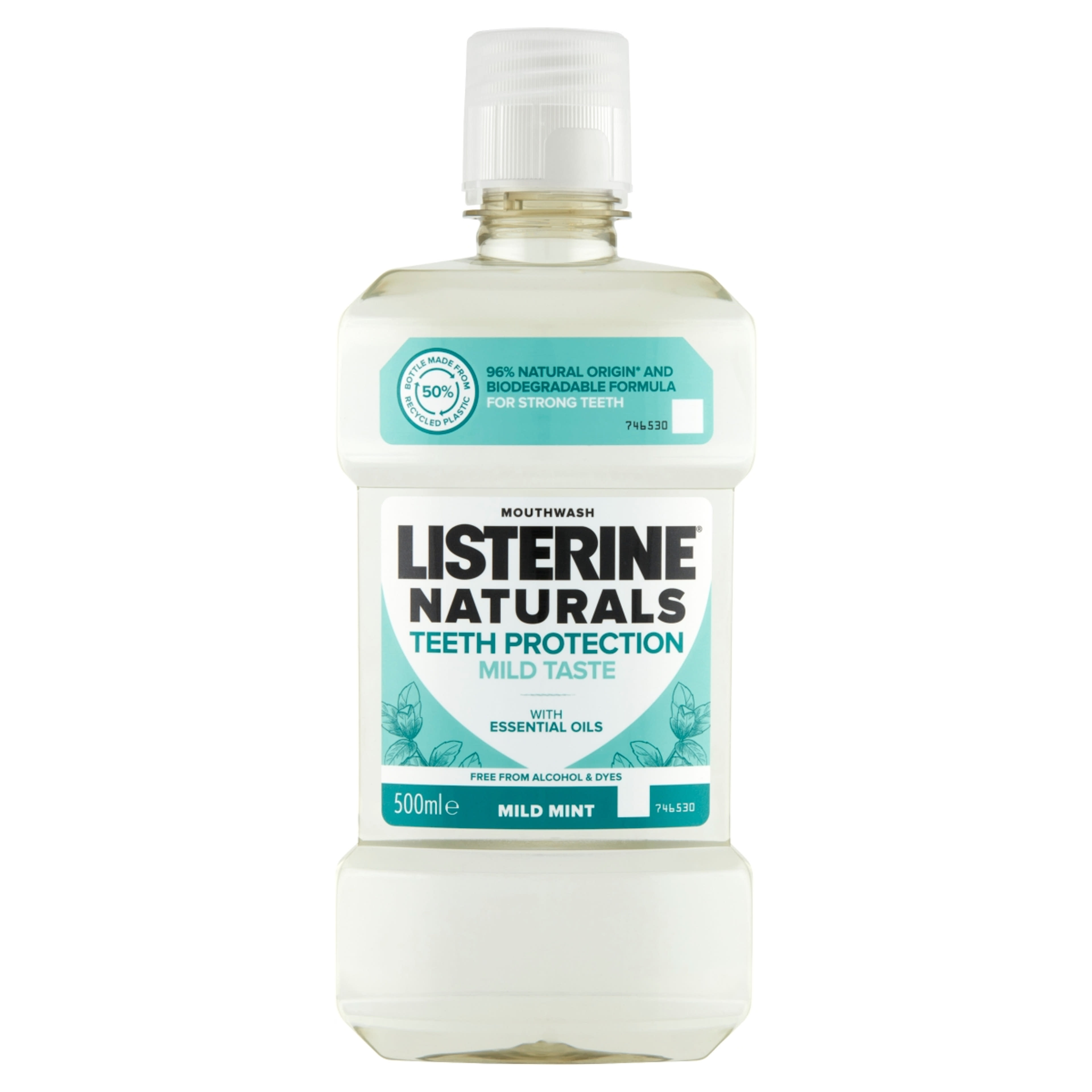 Listerine Naturals Teeth Protection Mild Taste szájvíz - 500 ml