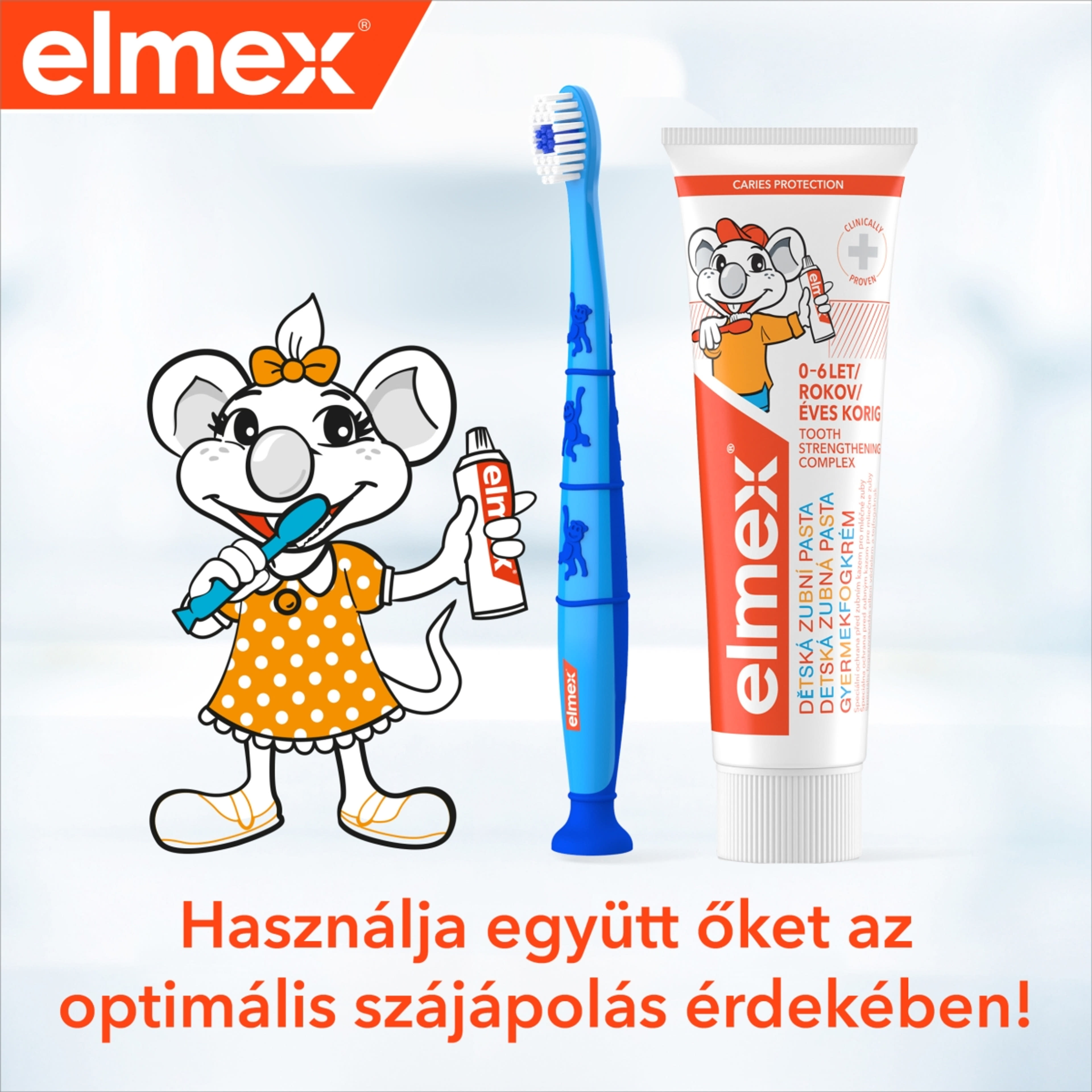 Elmex Kids gyerek fogkrém 0-6 éves gyermekeknek - 50 ml-8